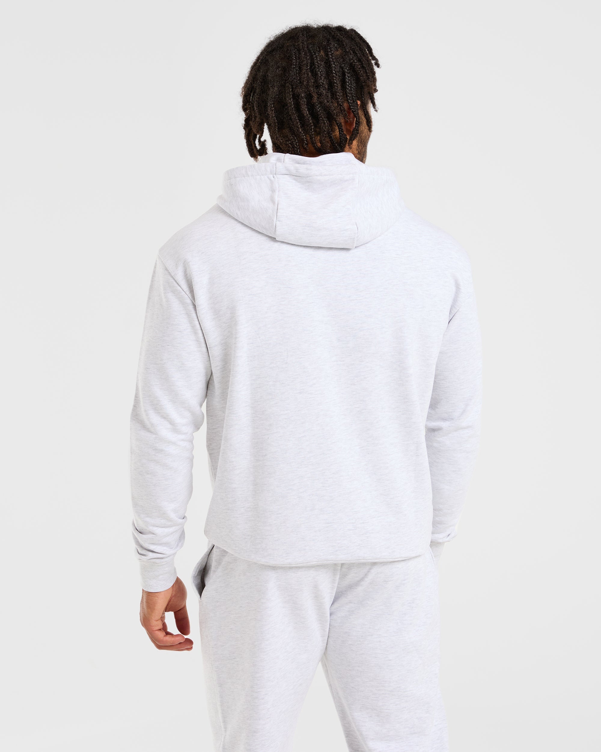 Essential Lightweight Hoodie - Grijs Marl