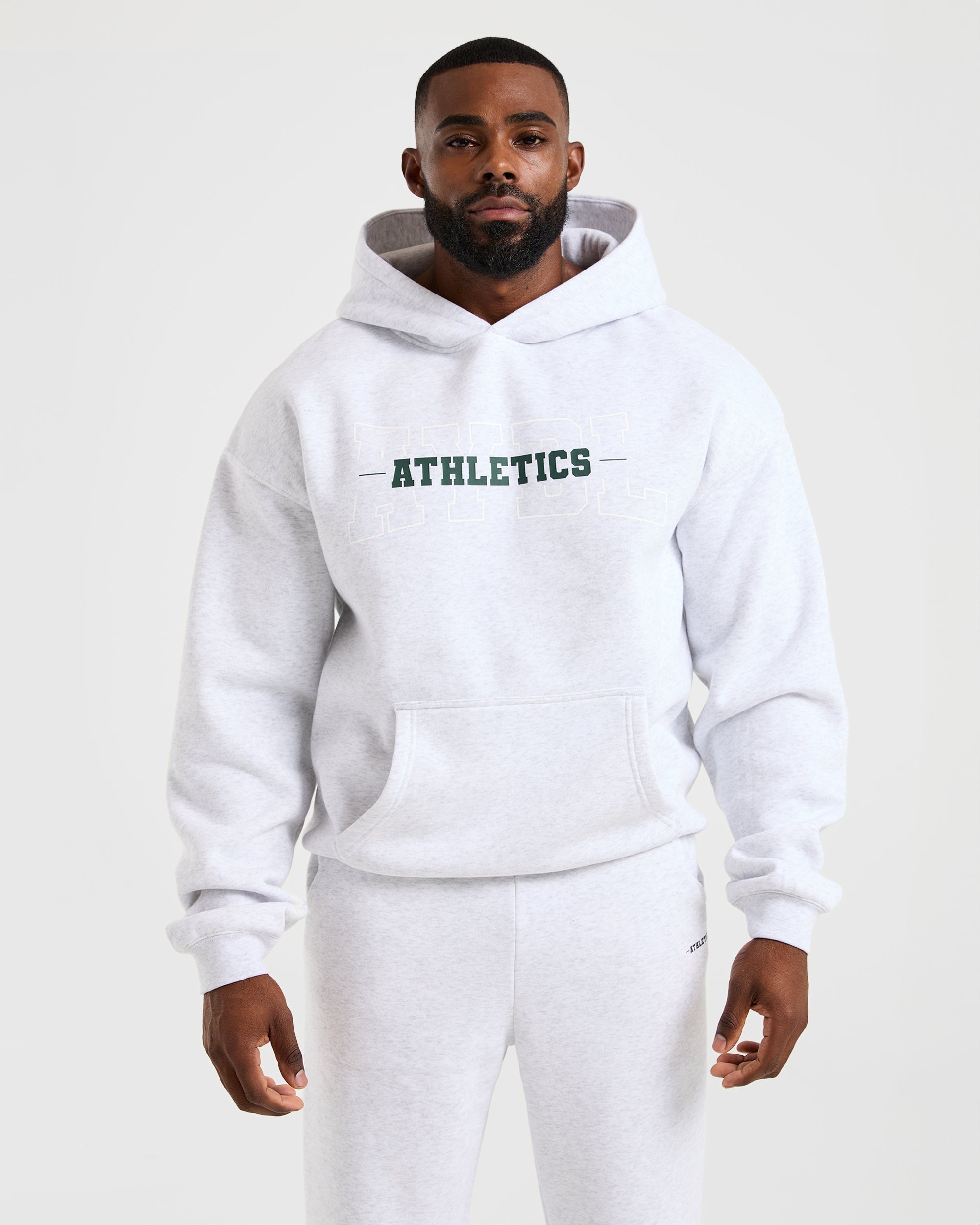 Athletics Oversized Hoodie - Grijs Marl