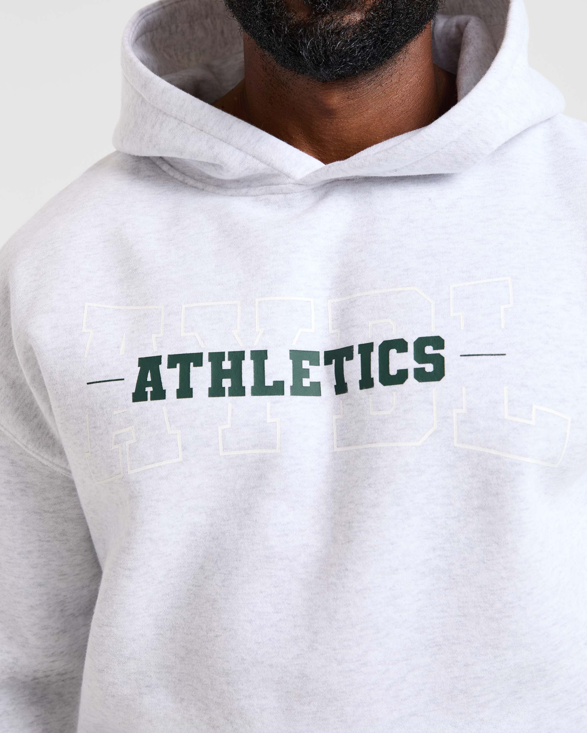 Athletics Oversized Hoodie - Grijs Marl