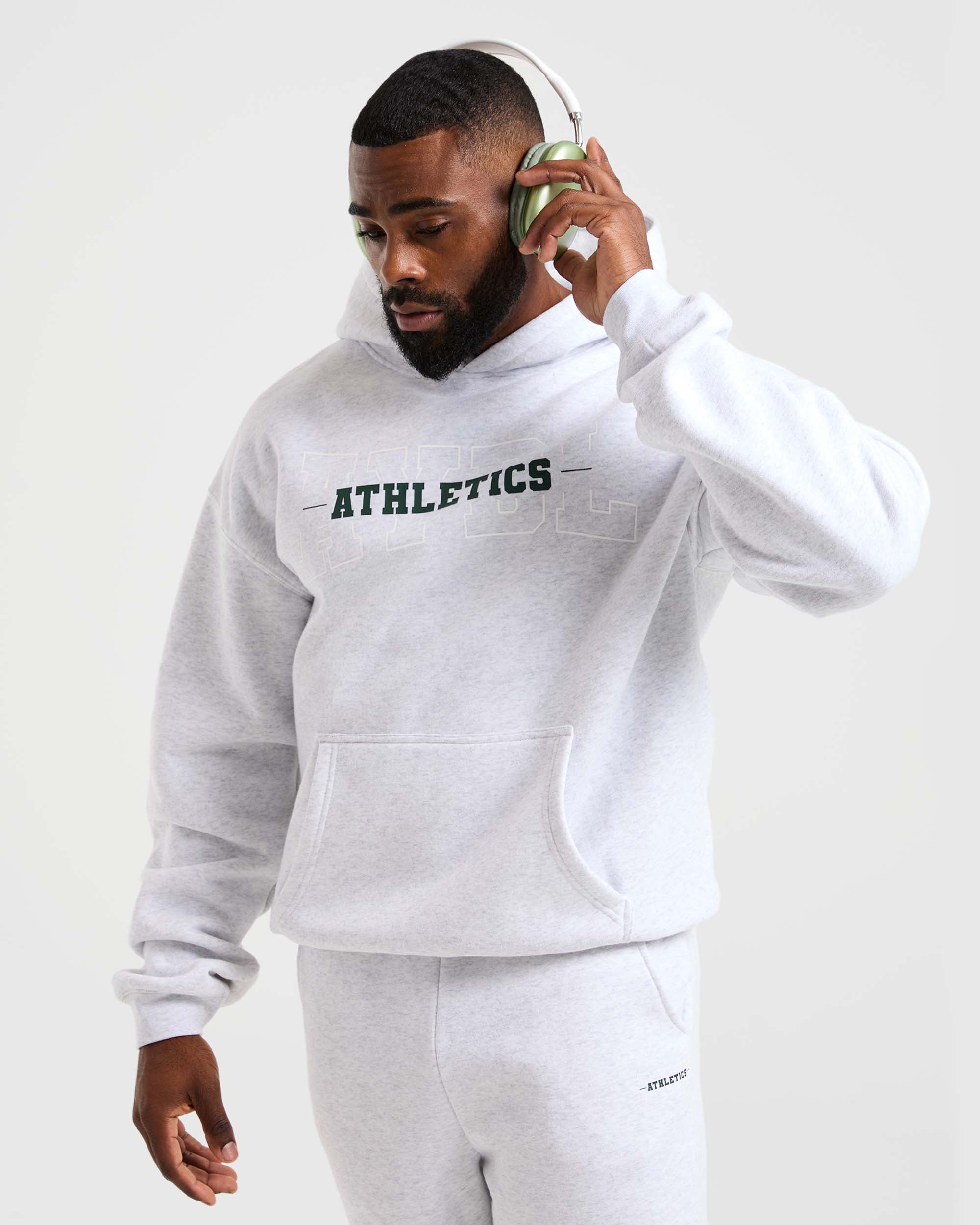 Athletics Oversized Hoodie - Grijs Marl