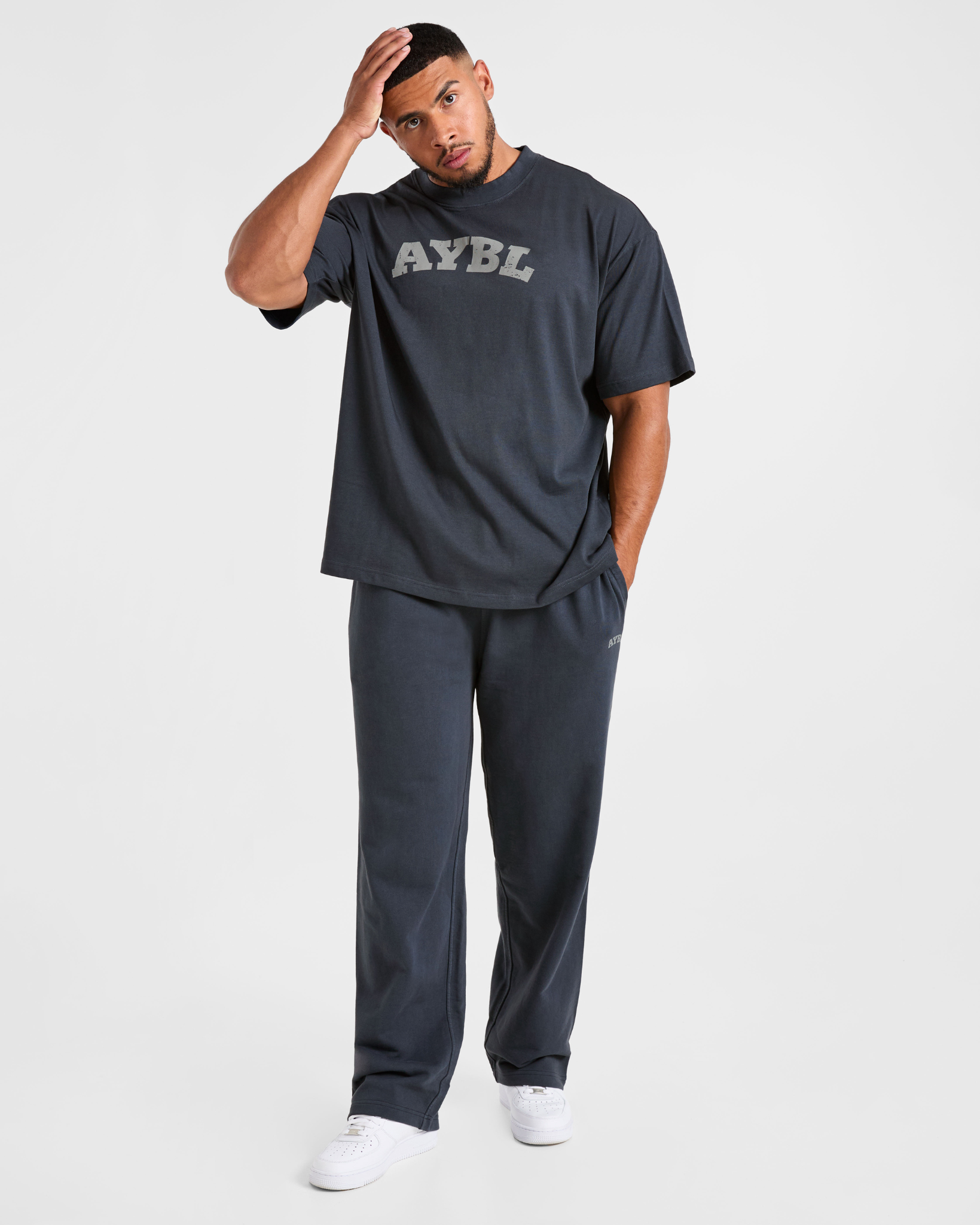 Elite Straight Leg Joggers - Heavy Blauw