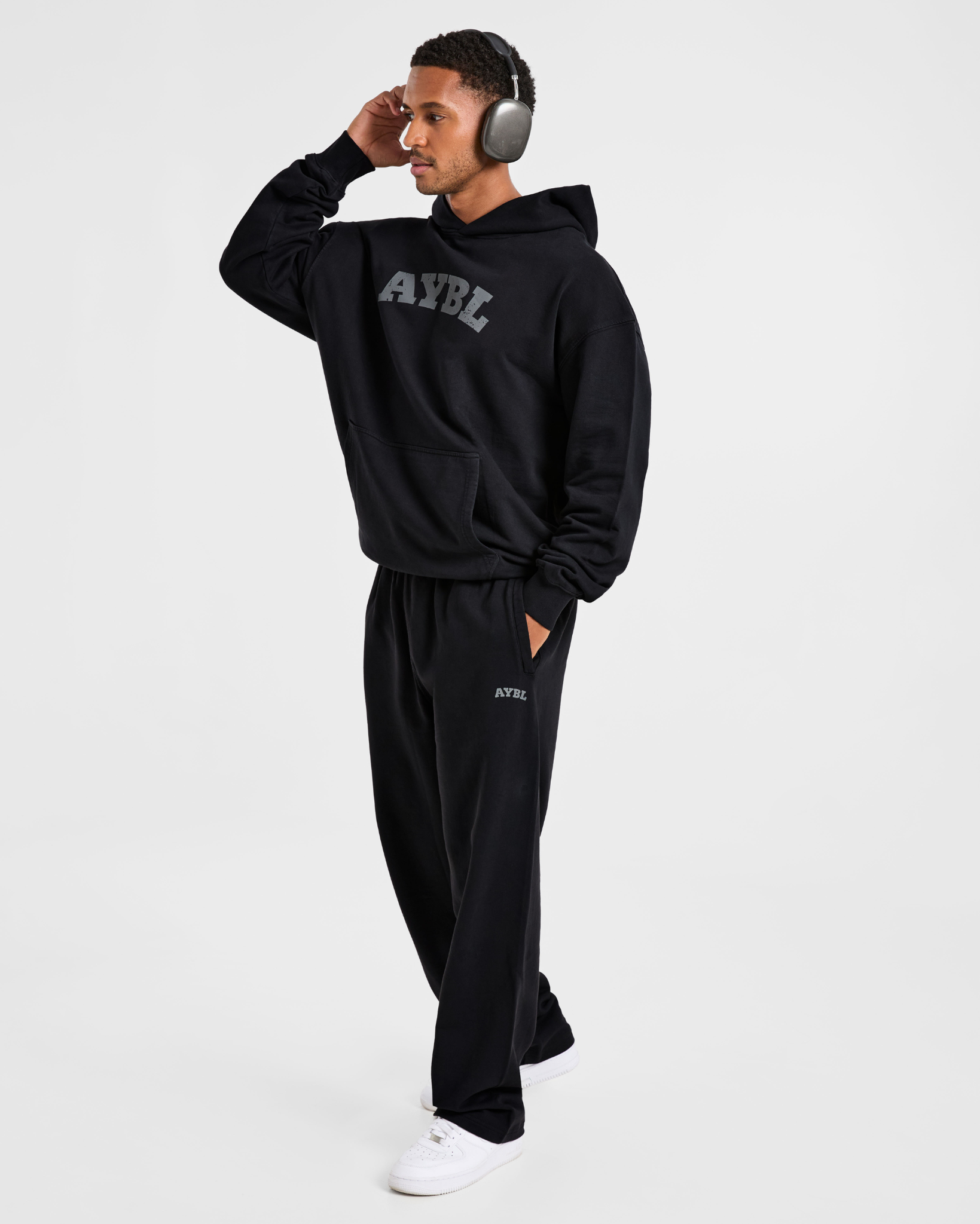 Elite Straight Leg Joggers - Zwart/Charcoal