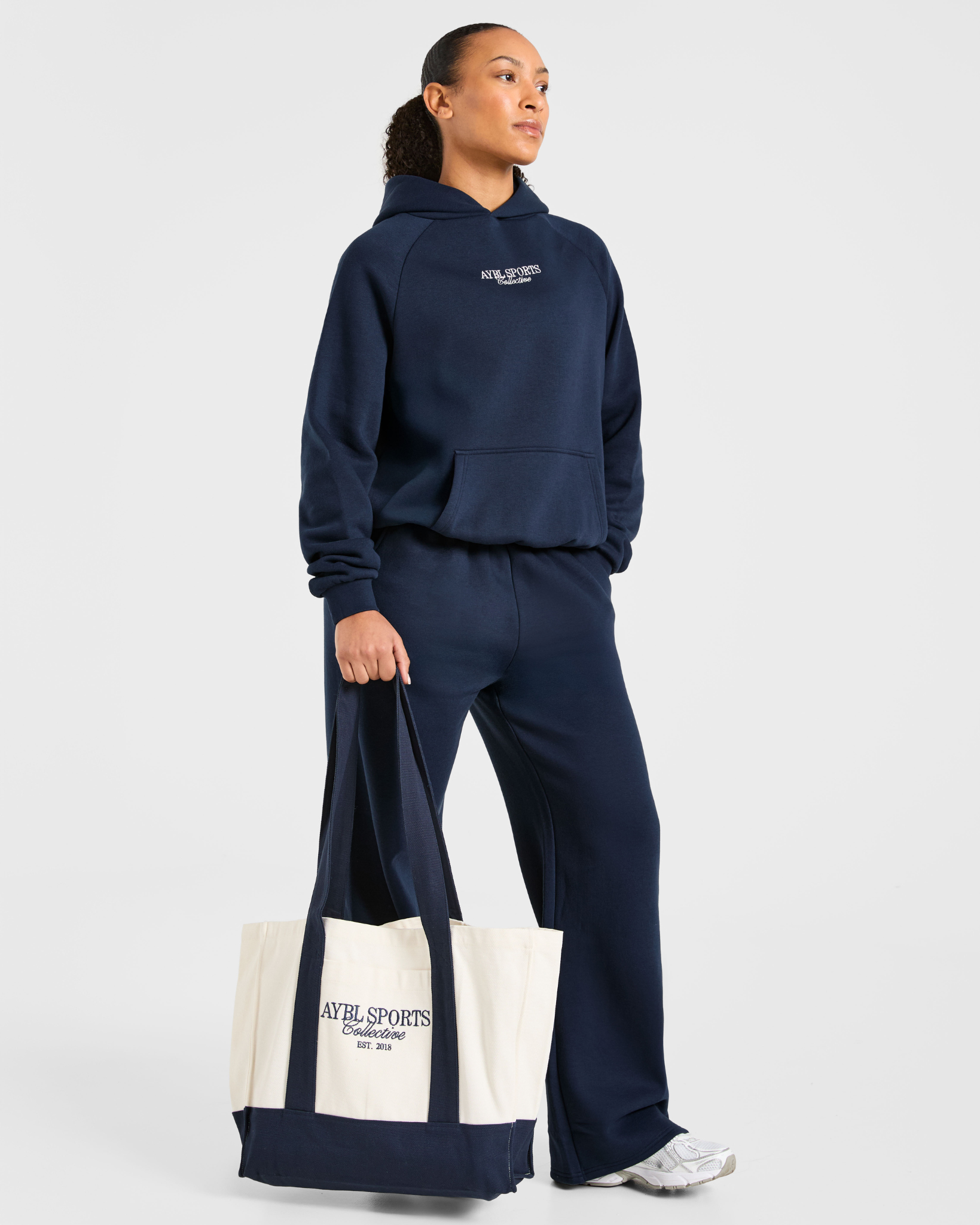 Sports Collective Oversized Hoodie - True Navy