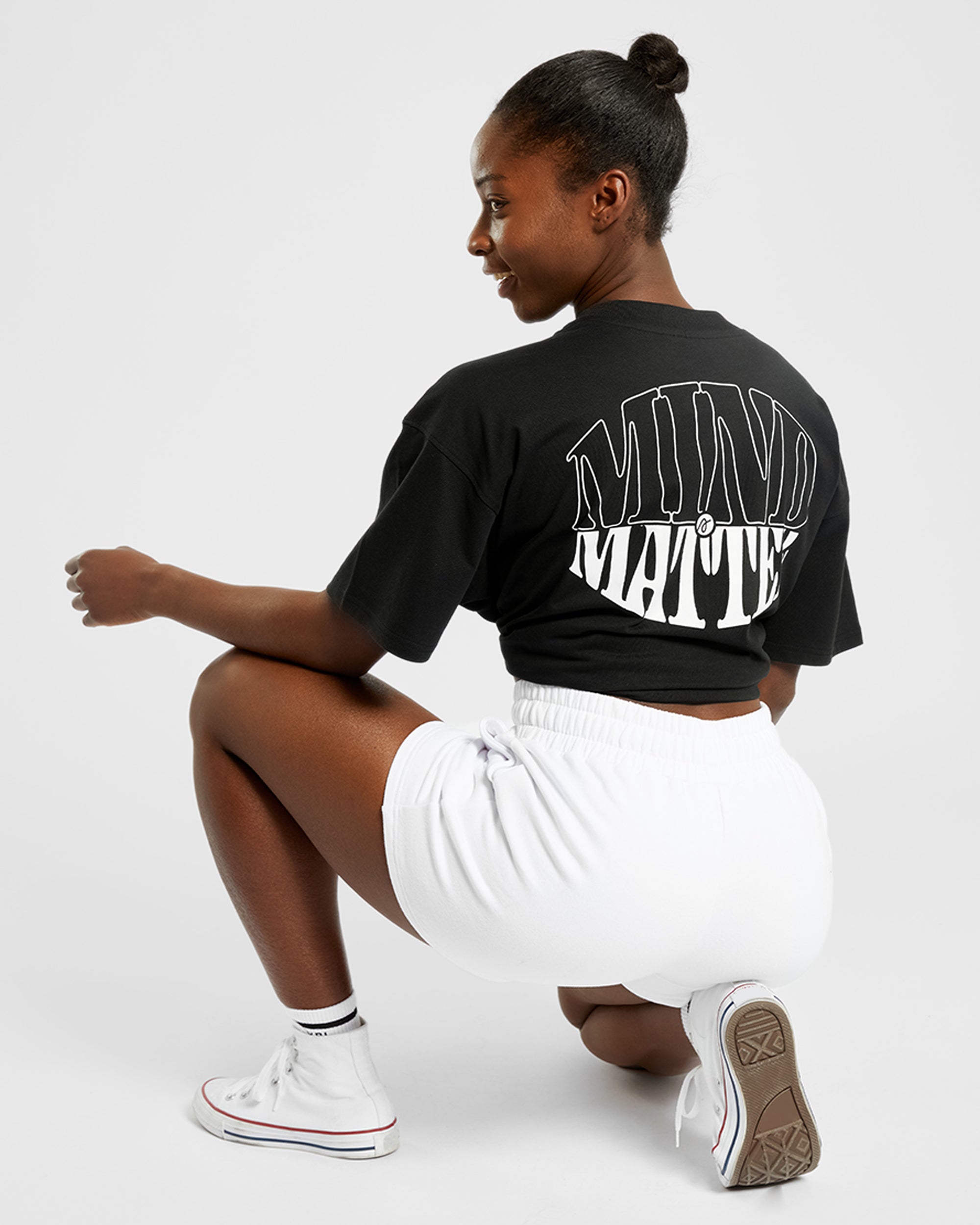 Mind Over Matter Oversized T Shirt - Zwart