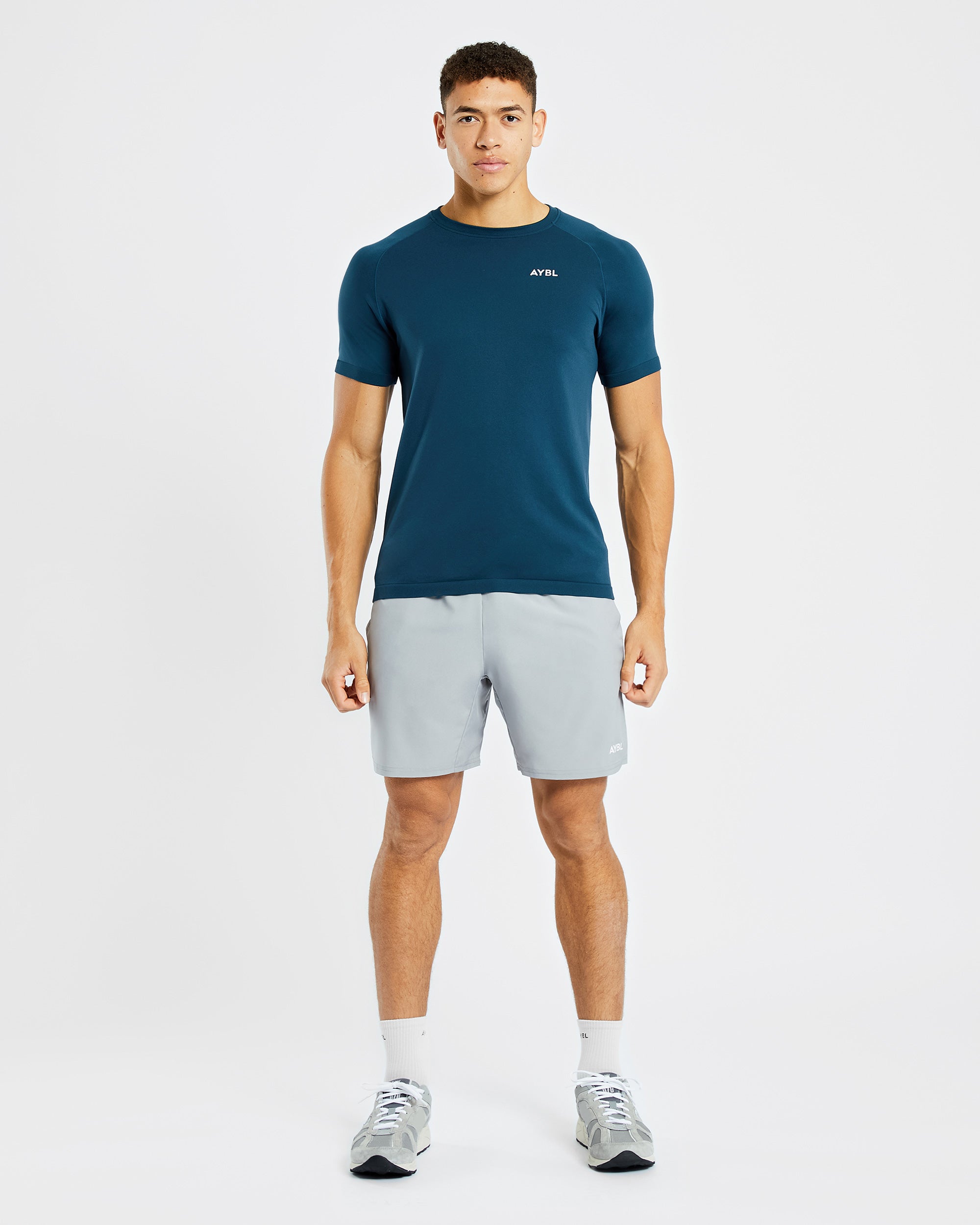 Ascend Seamless T Shirt - Marine Blauw