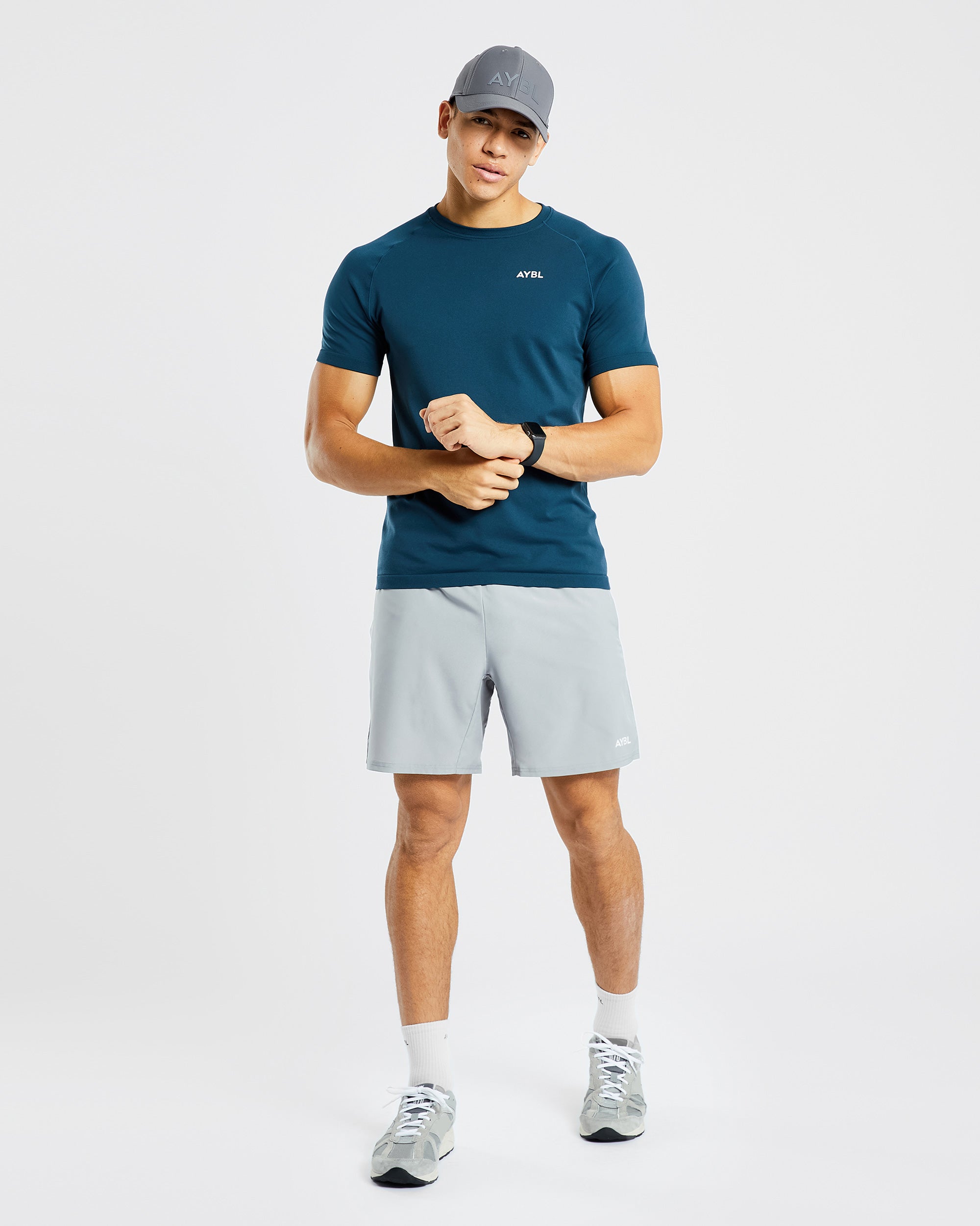 Ascend Seamless T Shirt - Marine Blauw