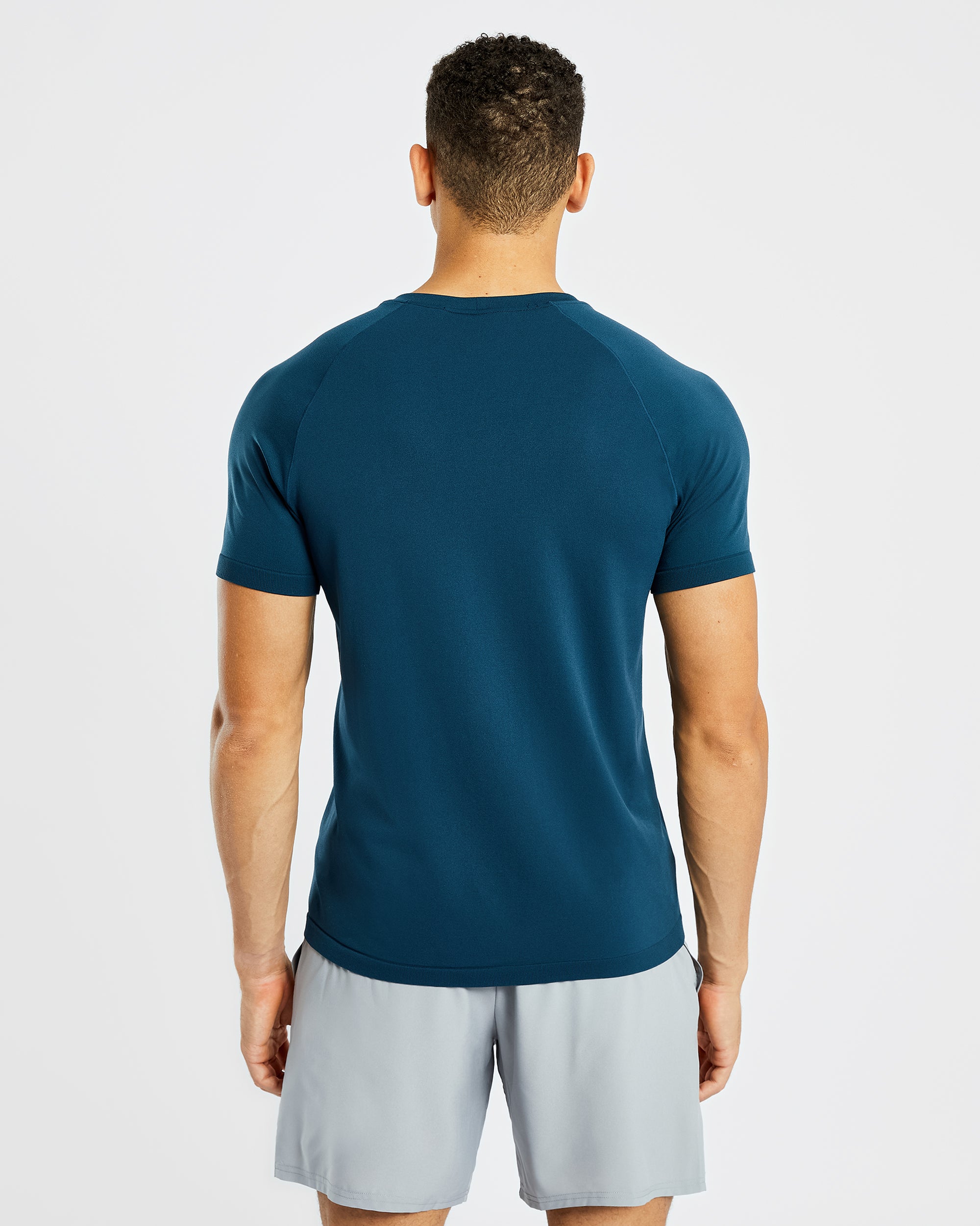 Ascend Seamless T Shirt - Marine Blauw