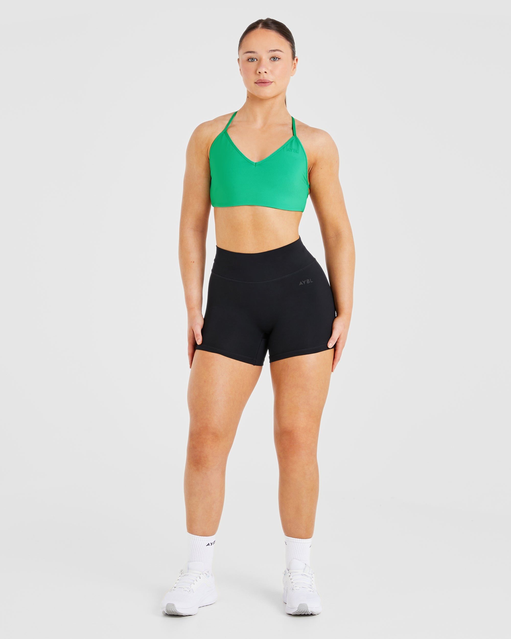 Essential Crossback Sports Bra - Emerald Groen