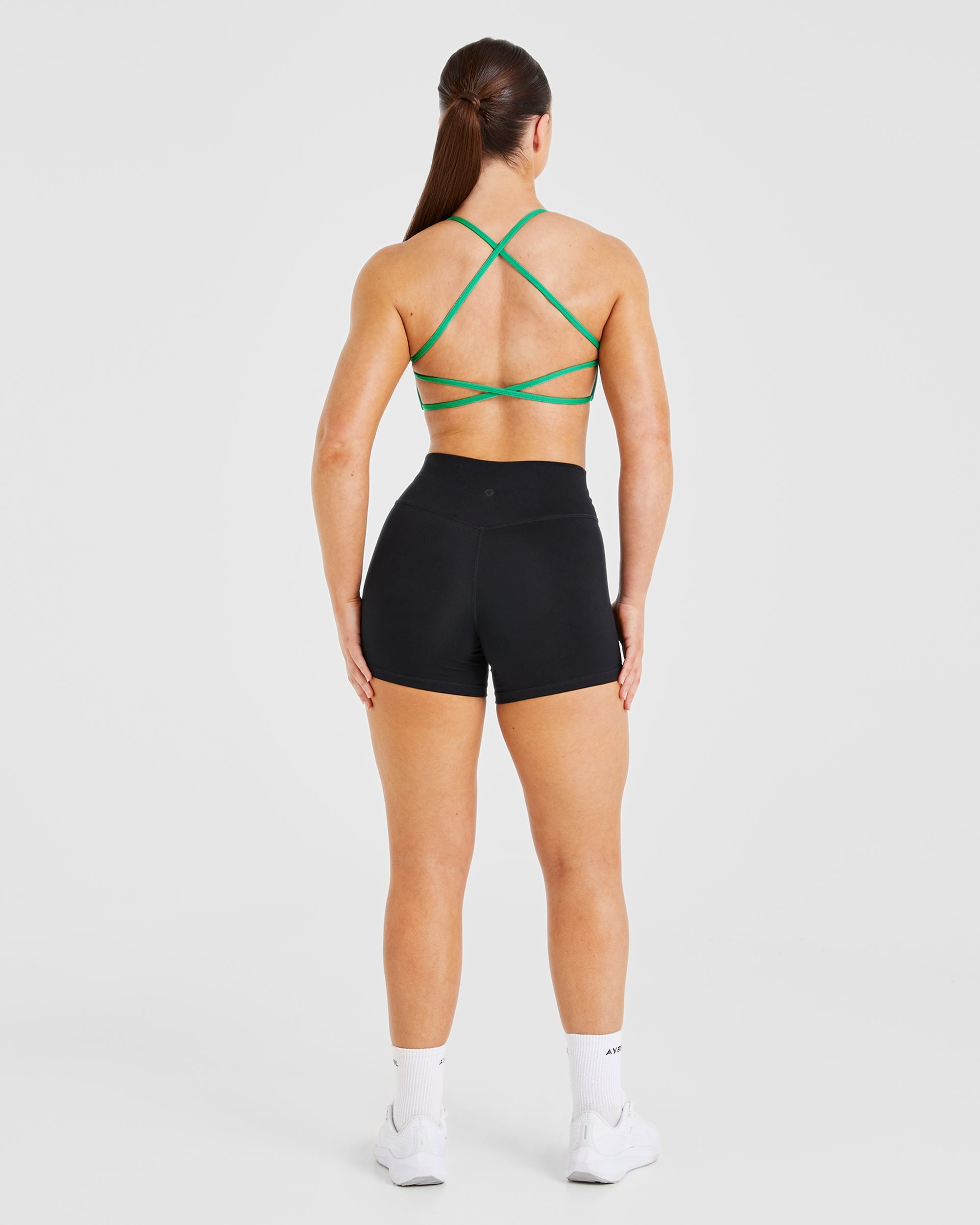 Essential Crossback Sports Bra - Emerald Groen