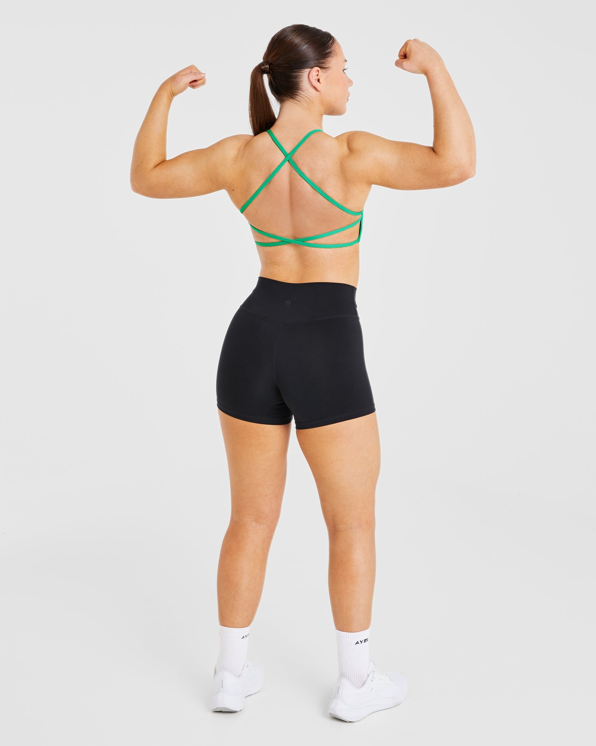 Essential Crossback Sports Bra - Emerald Groen