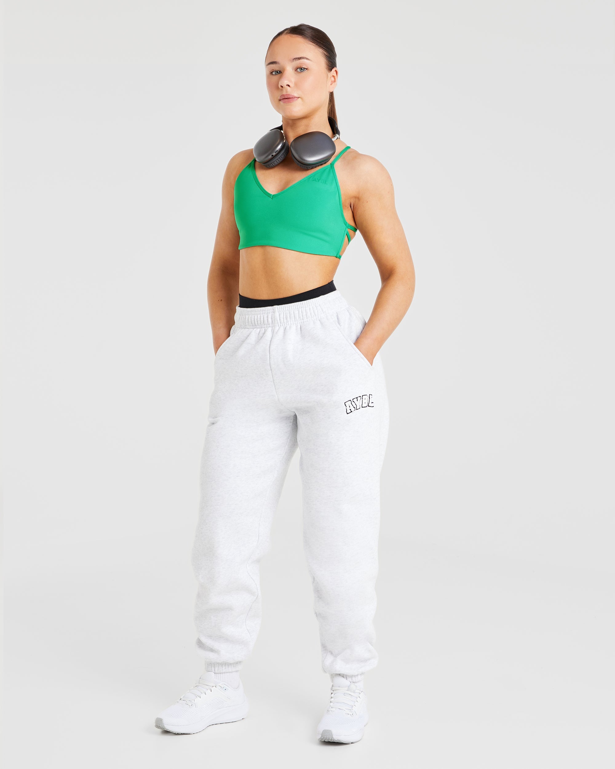 Essential Crossback Sports Bra - Emerald Groen