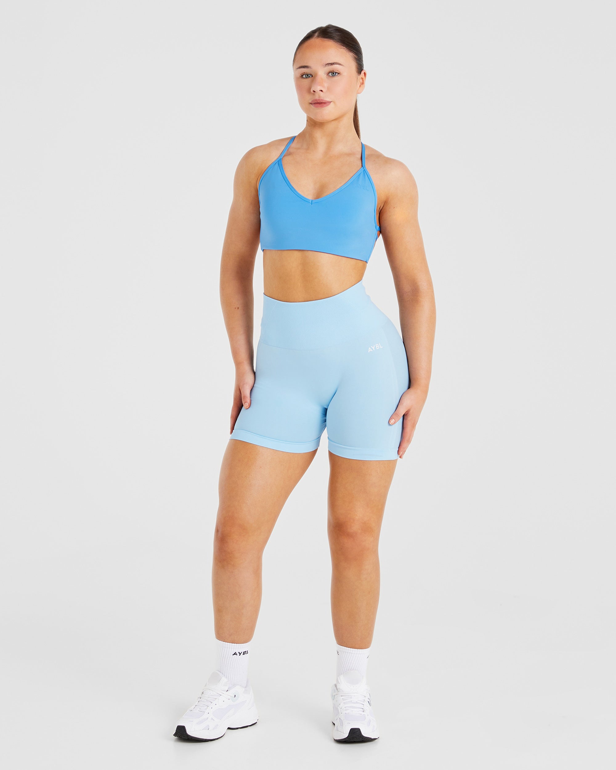 Essential Crossback Sports Bra - Zomerblauw