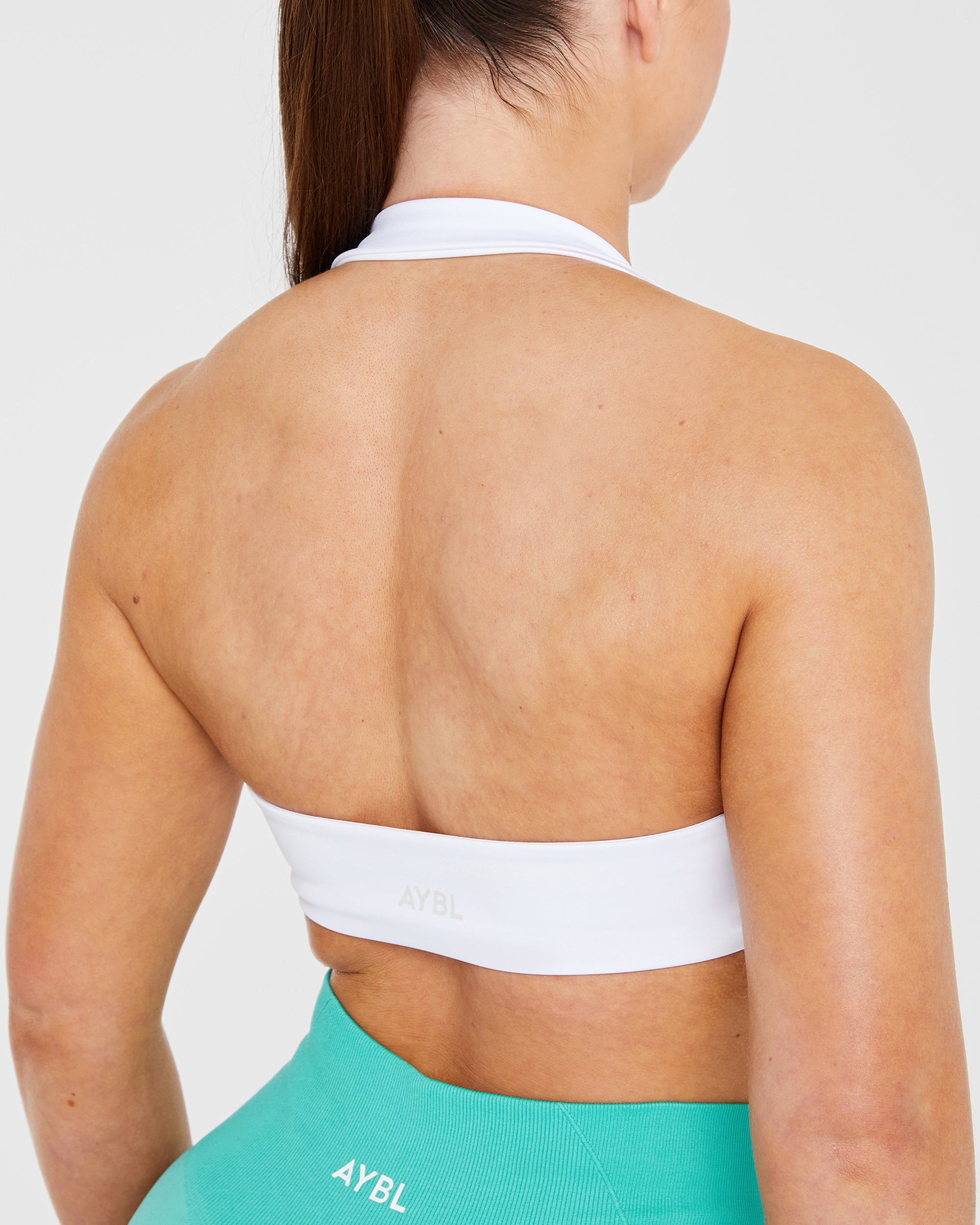 Essential Halterneck Sports Bra - Wit