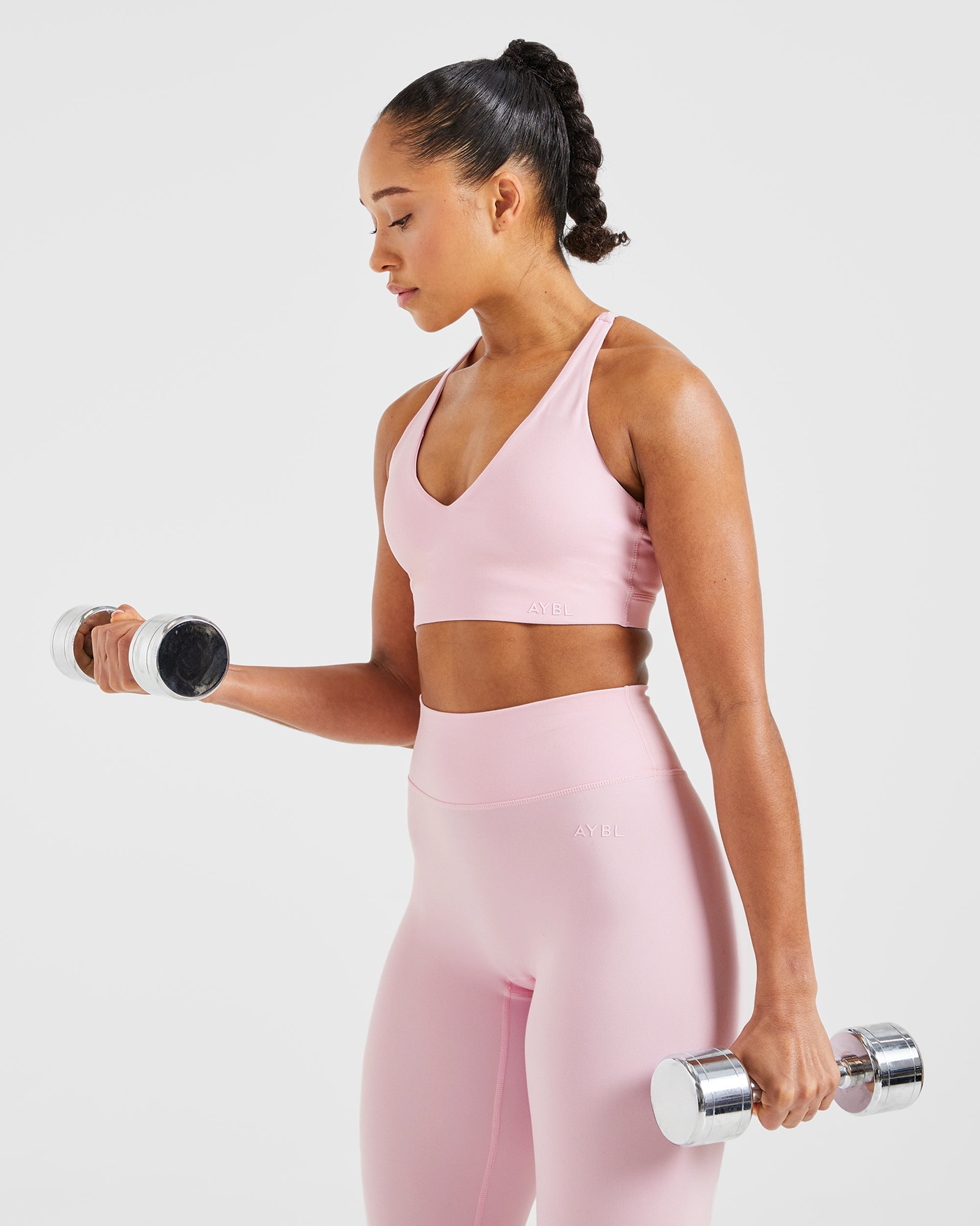 Staple Sports Bra - Pastel Roze