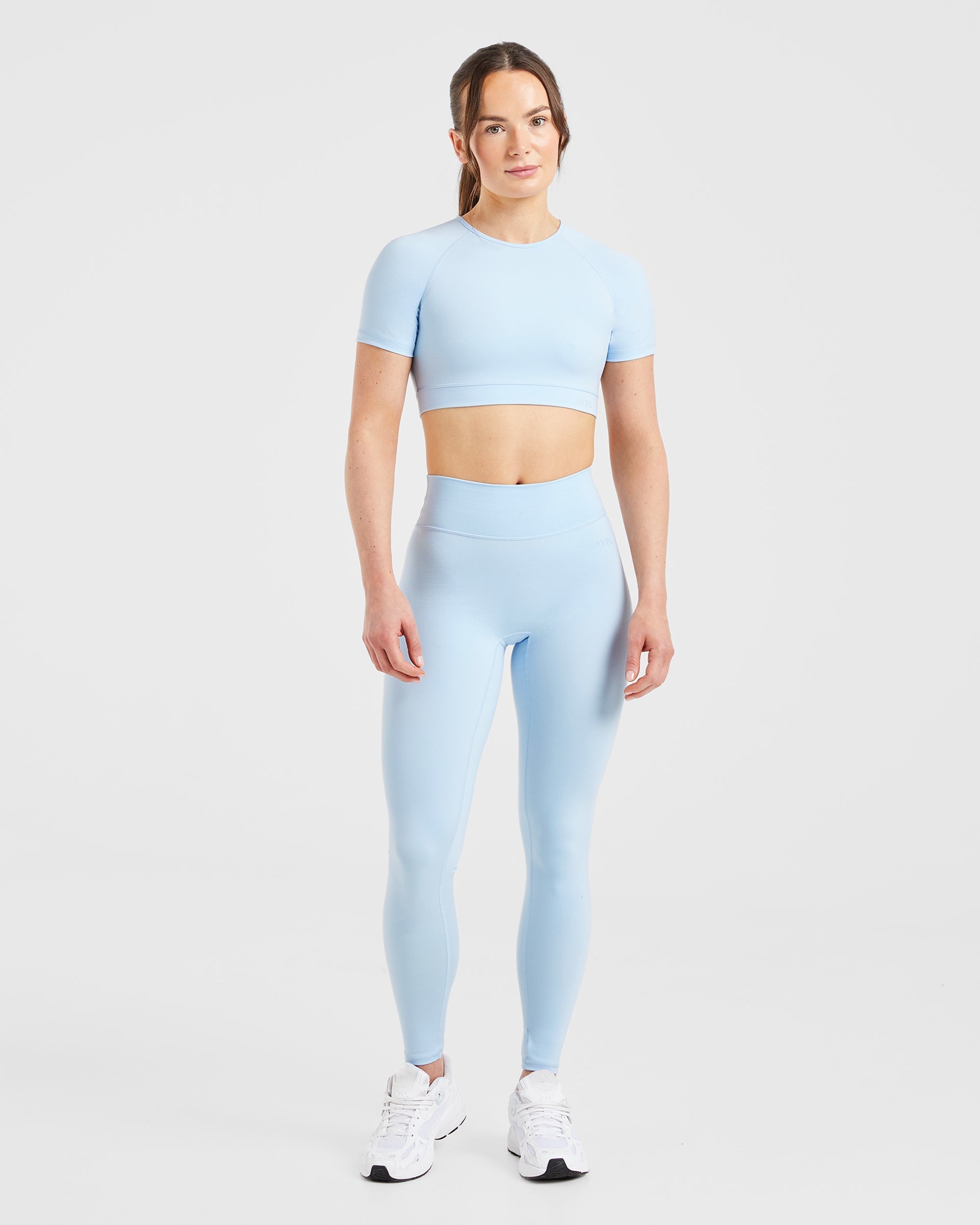 Staple Crop Top - Pastel Blauw