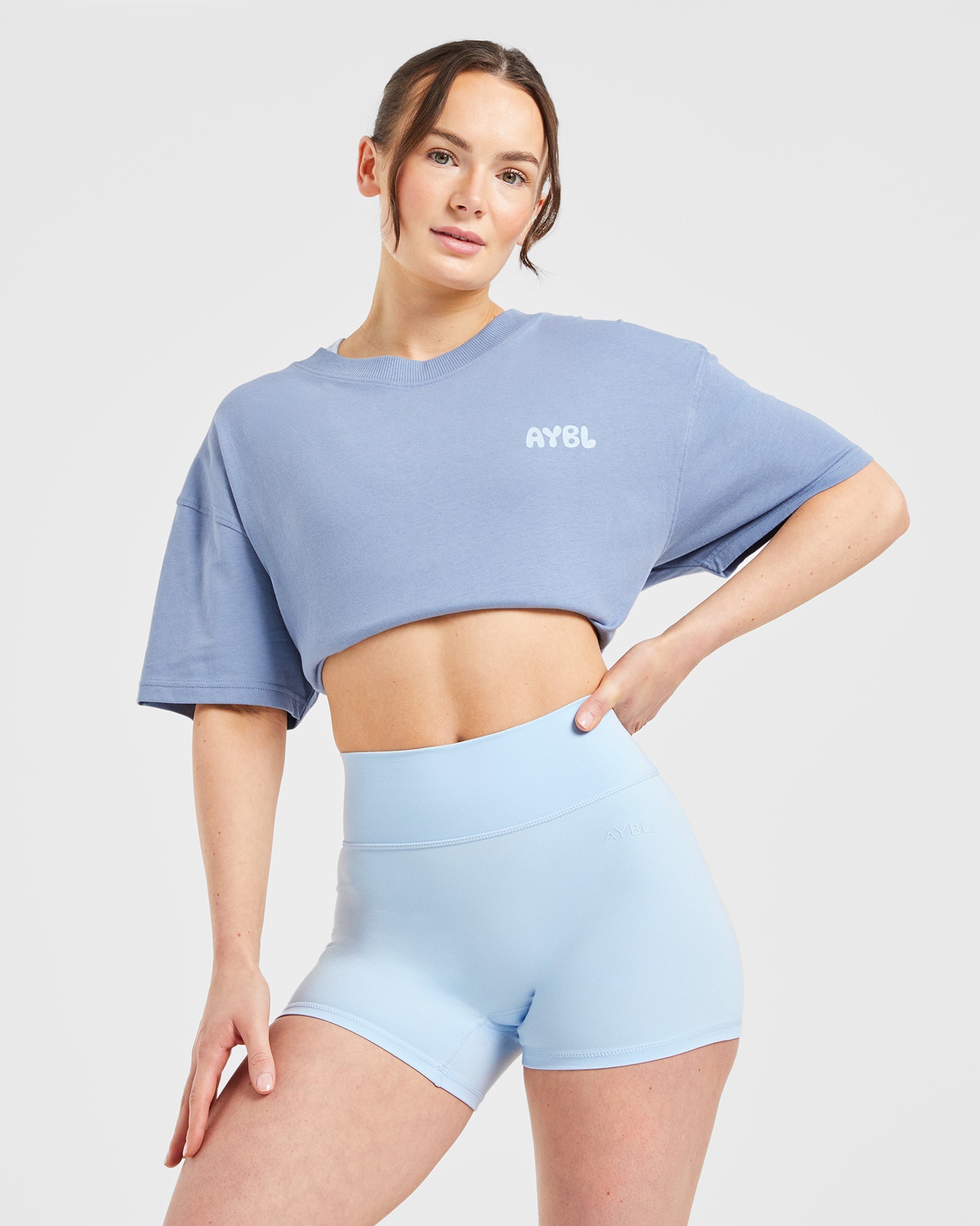 Staple Shorts - Pastel Blauw