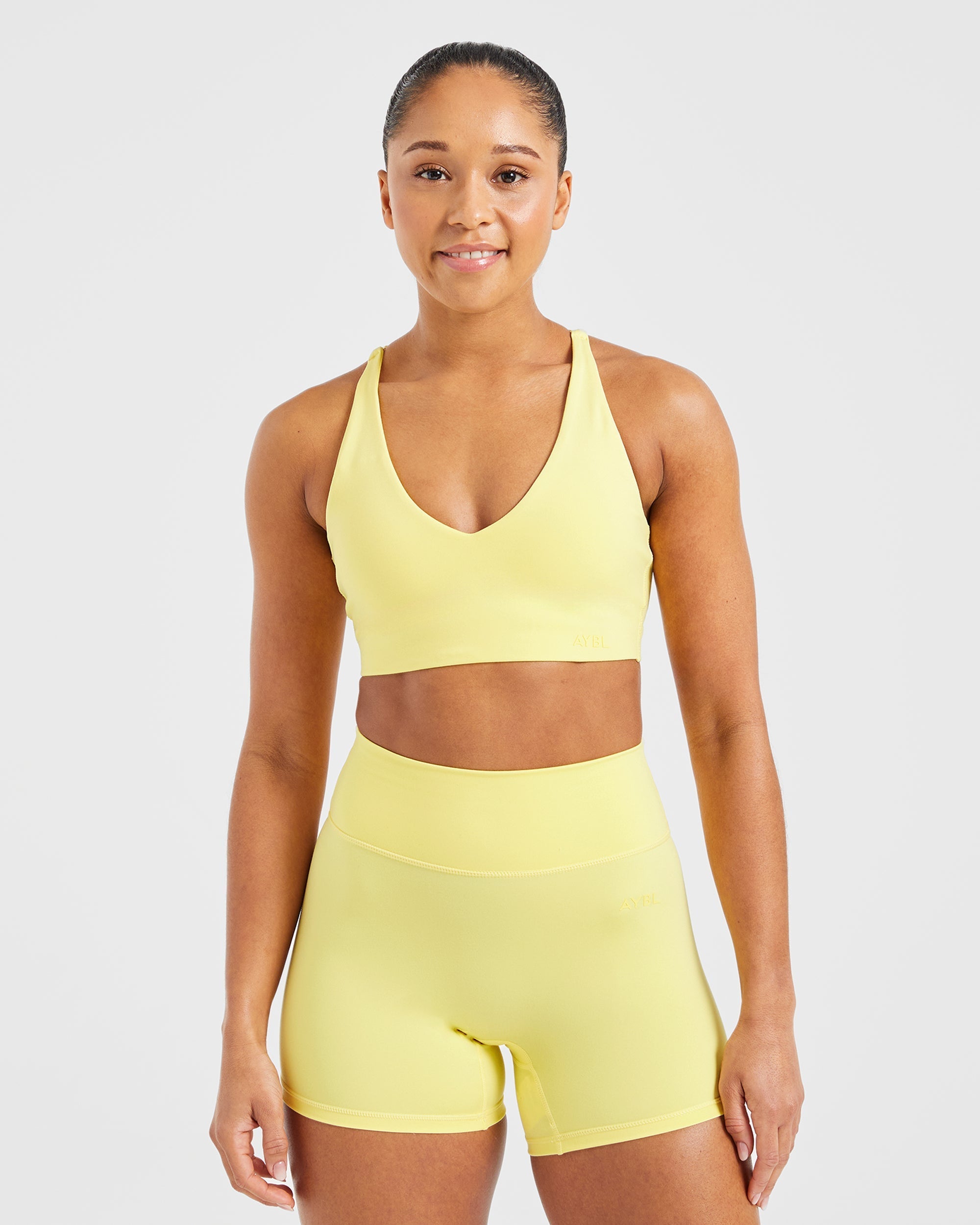 Staple Sports Bra - Pastel Lemon