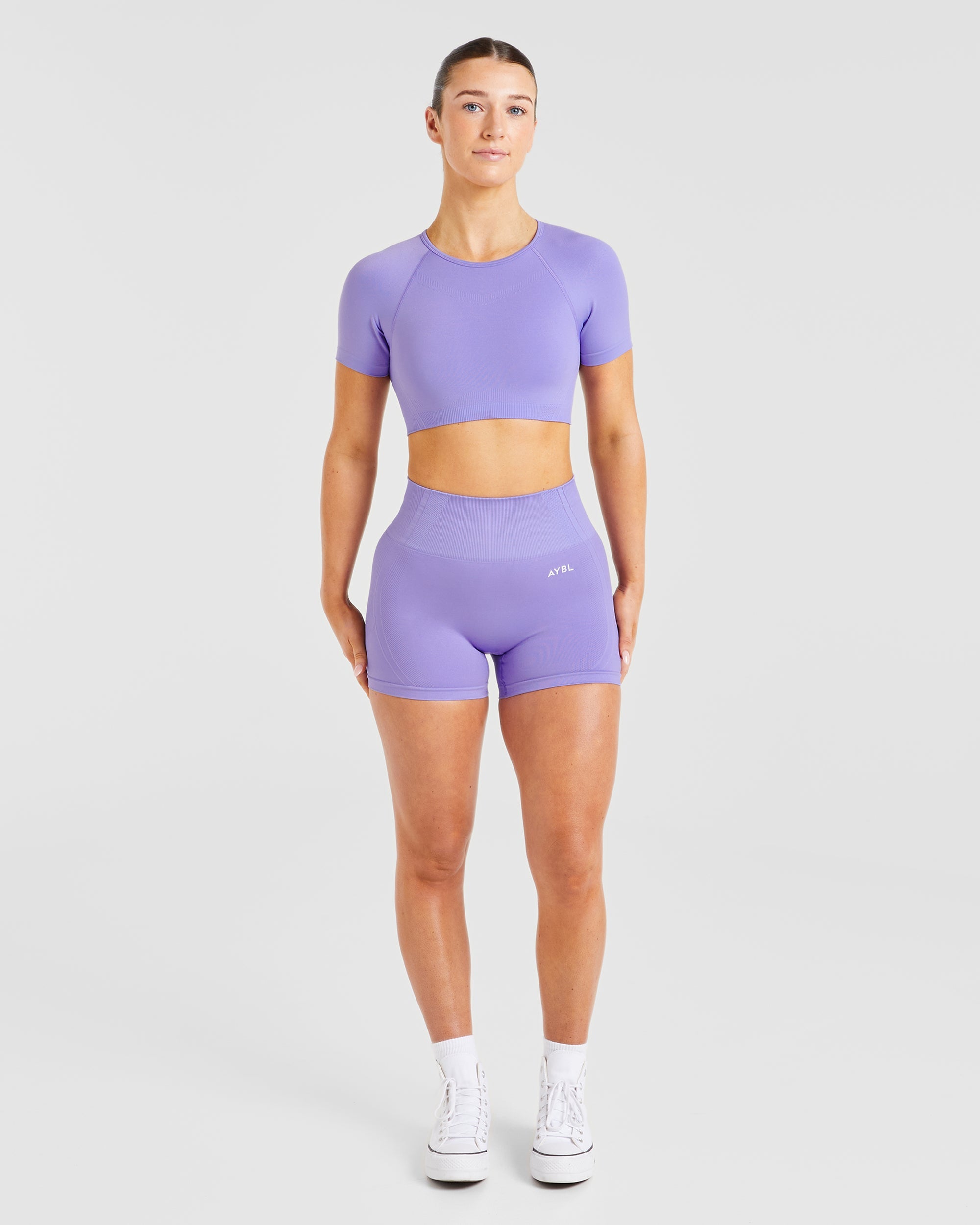 Balance V3 Seamless Crop Top - Lavender Paars