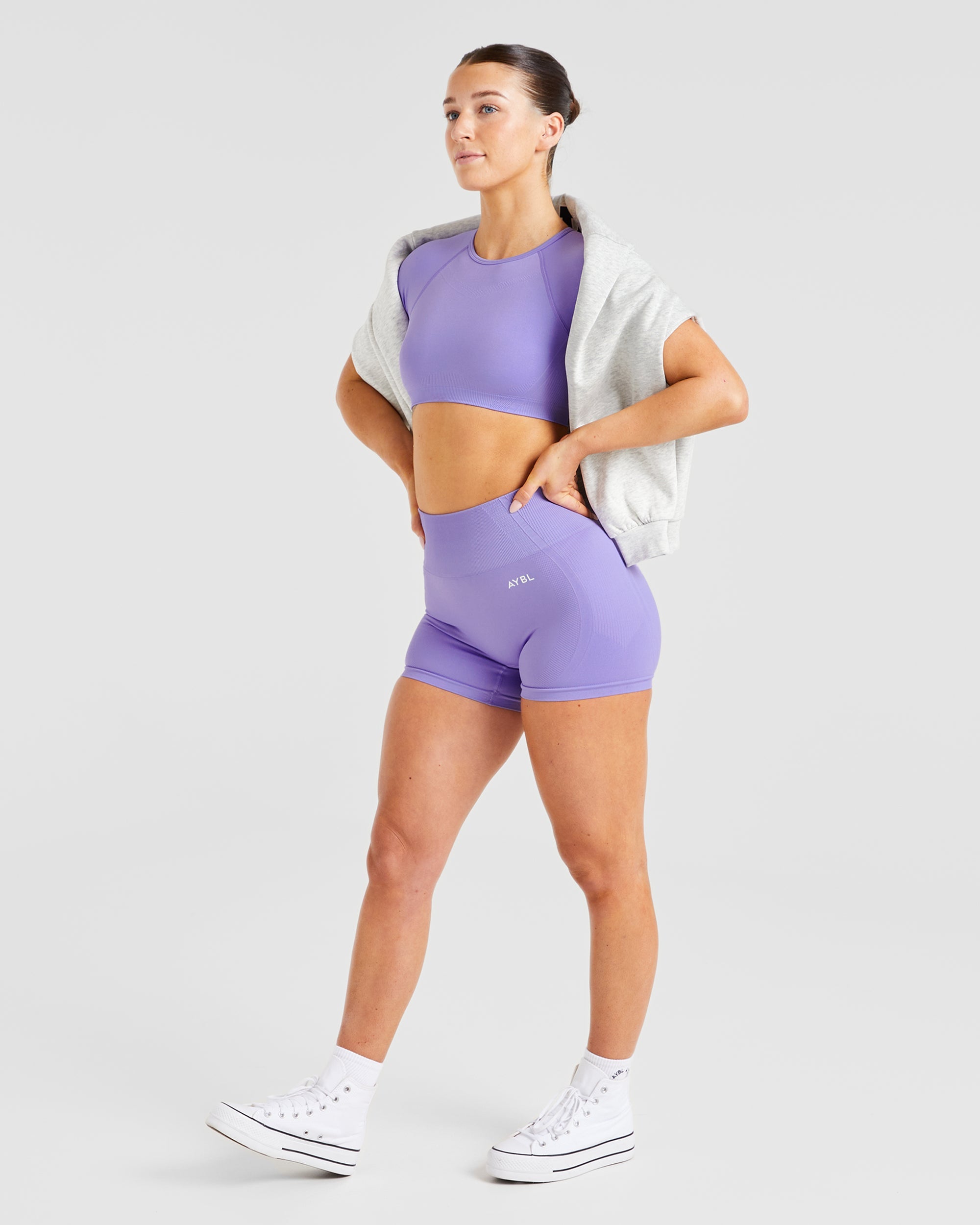 Balance V3 Seamless Crop Top - Lavender Paars