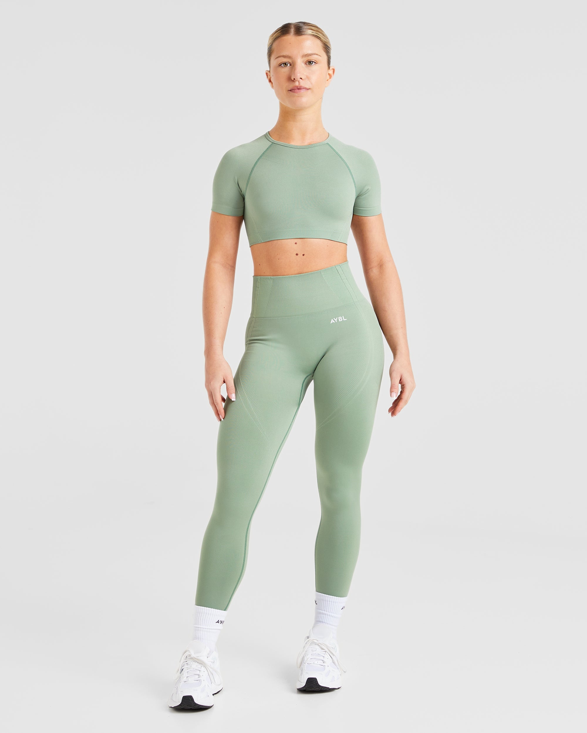 Balance V3 Seamless Crop Top - Grove Groen