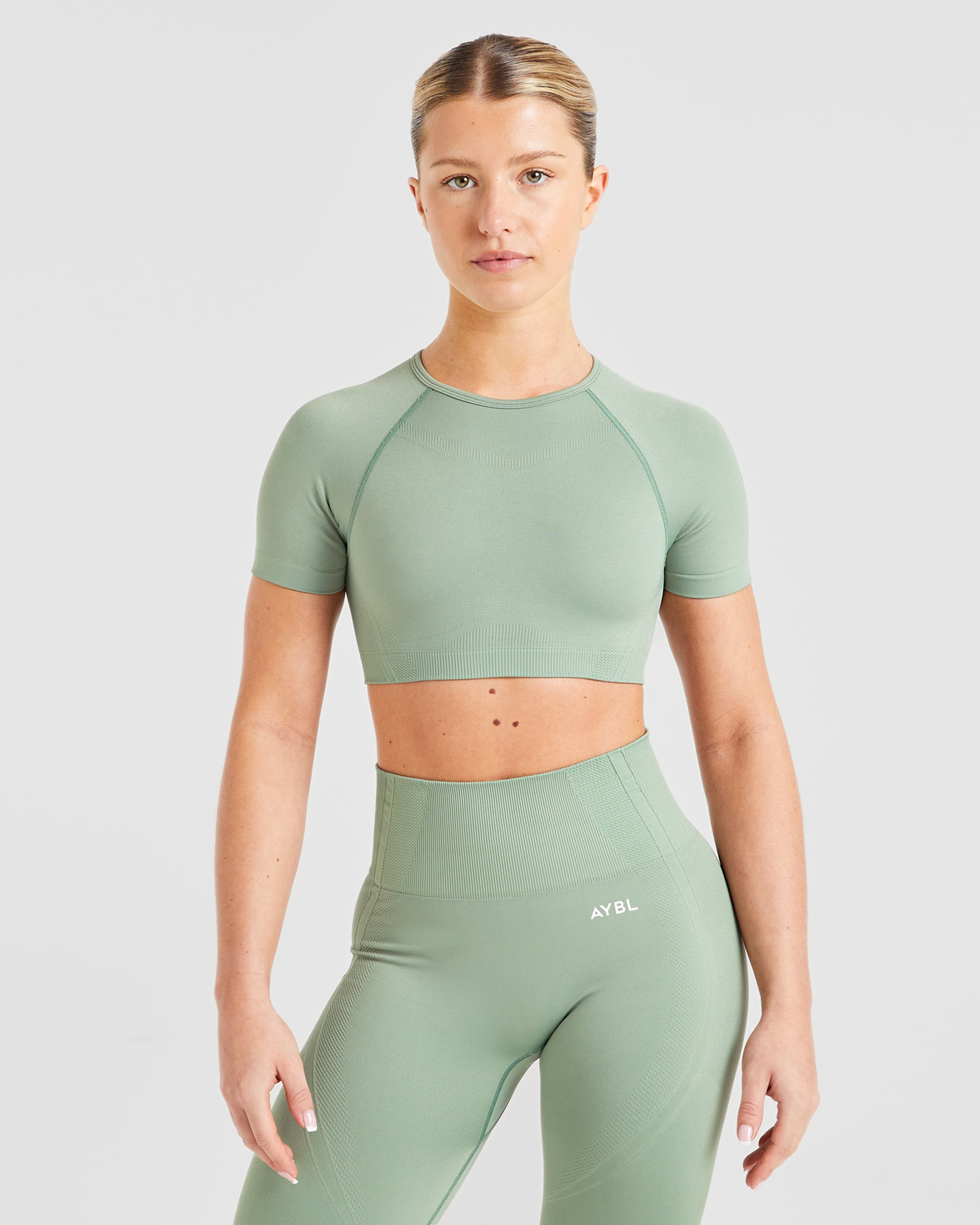 Balance V3 Seamless Crop Top - Grove Groen