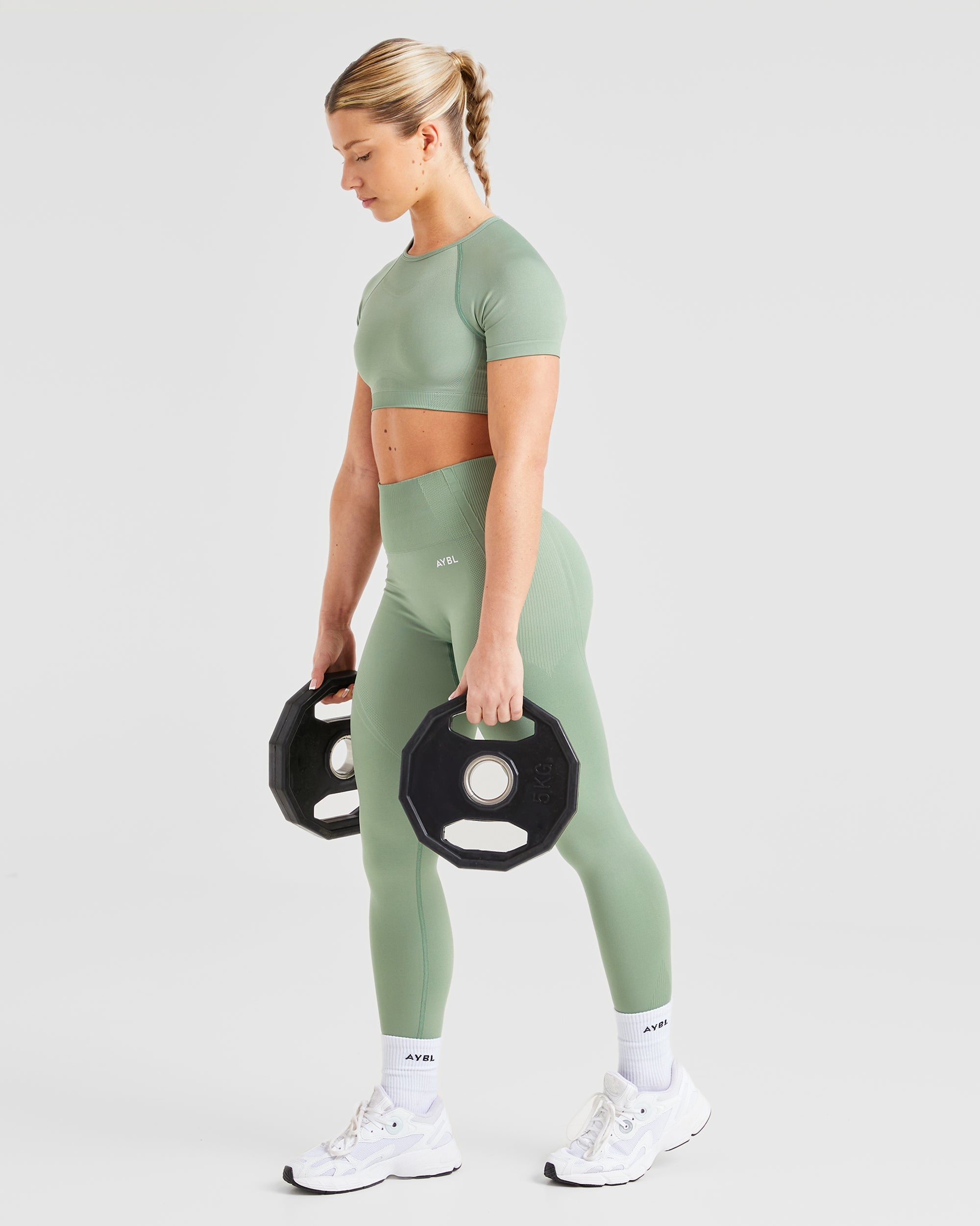 Balance V3 Seamless Crop Top - Grove Groen