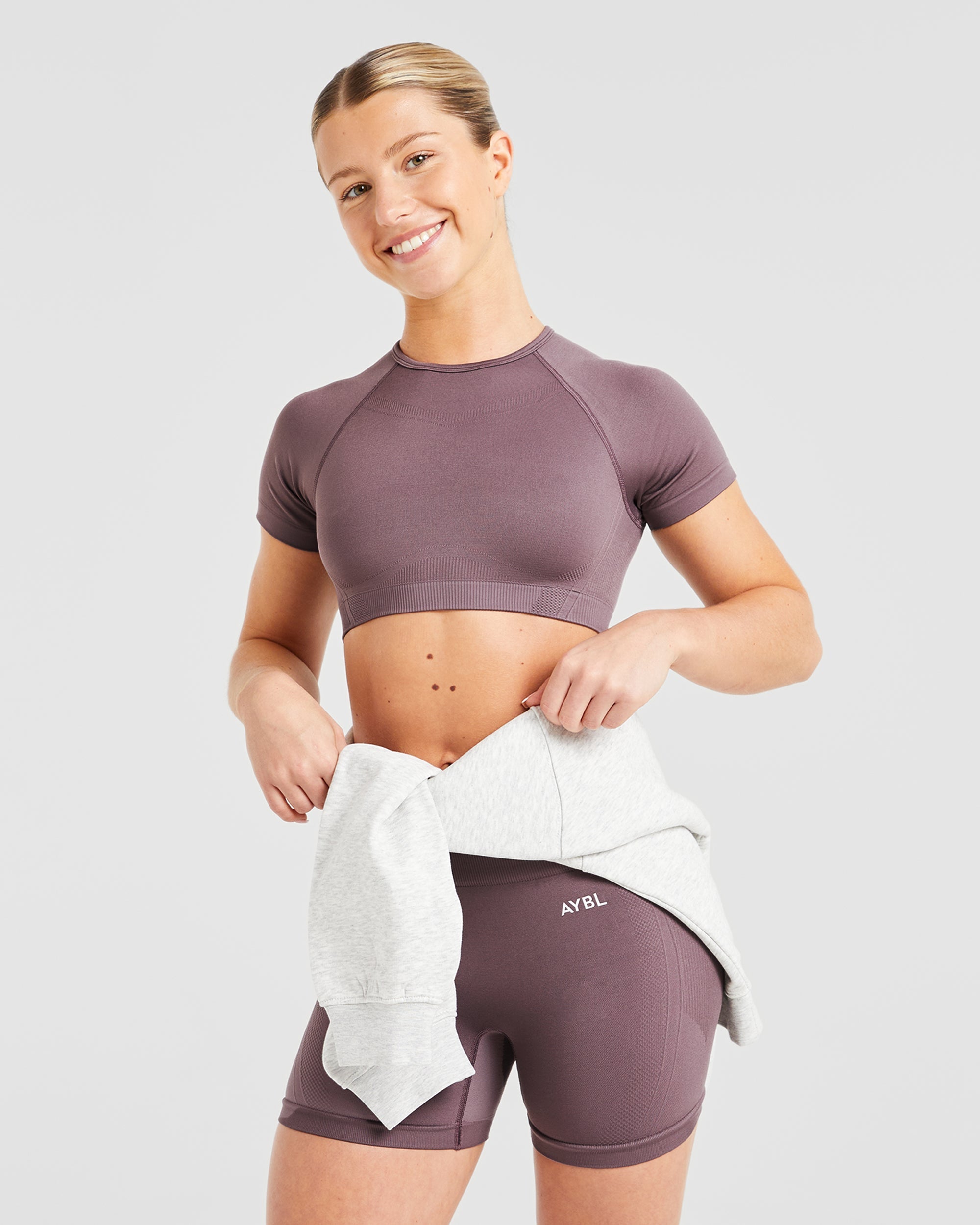 Balance V3 Seamless Crop Top - Coffee Bean