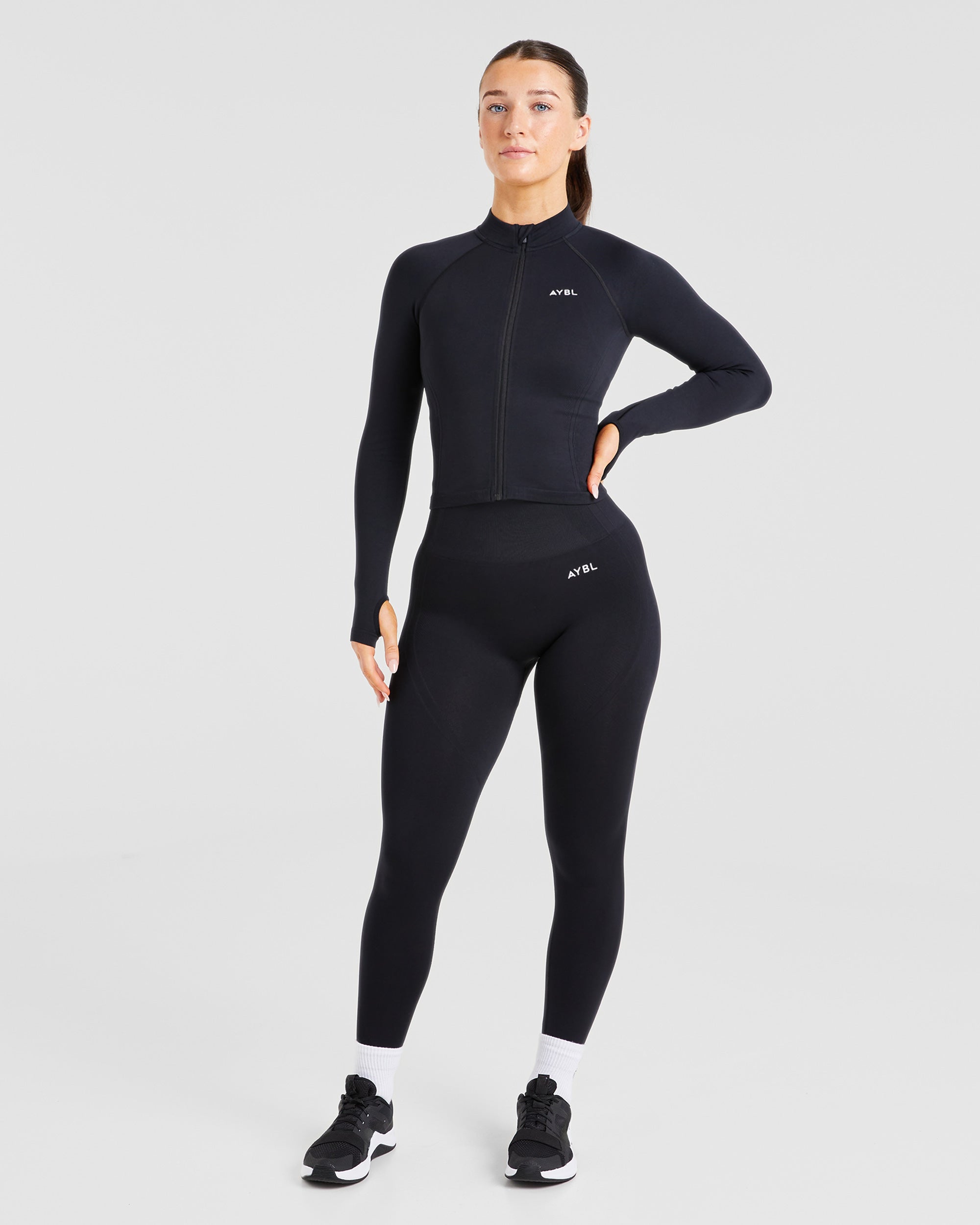 Balance V3 Seamless Zip Jacket - Zwart