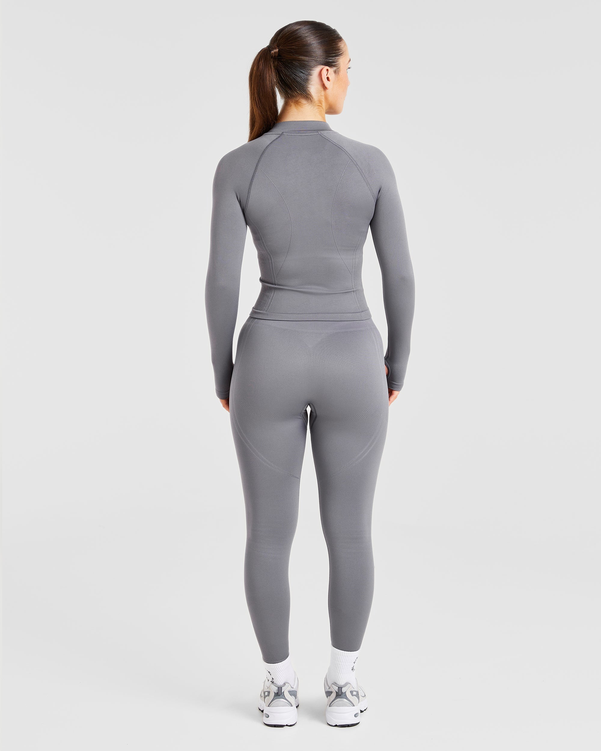 Balance V3 Seamless Zip Jacket - Charcoal Grijs