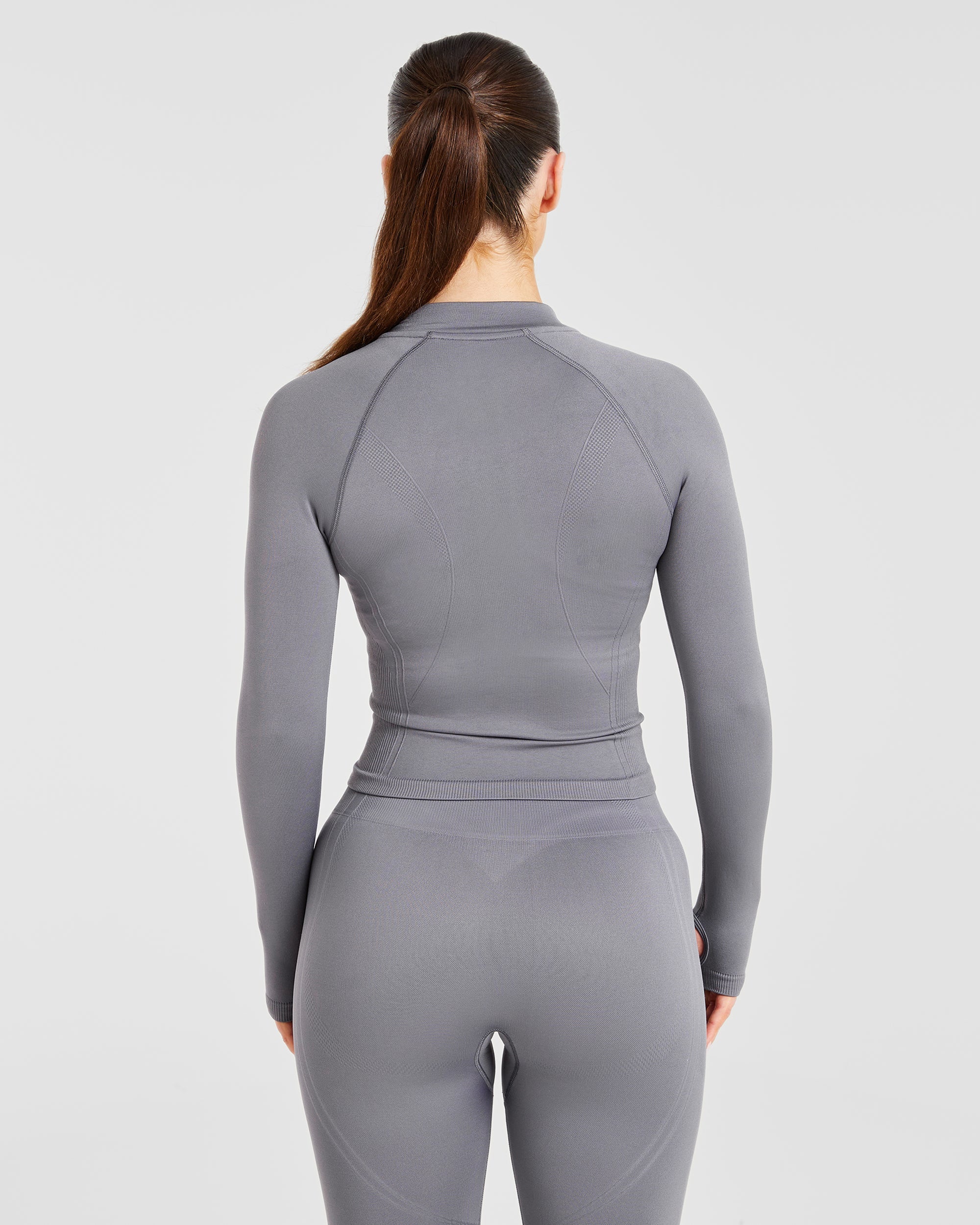 Balance V3 Seamless Zip Jacket - Charcoal Grijs