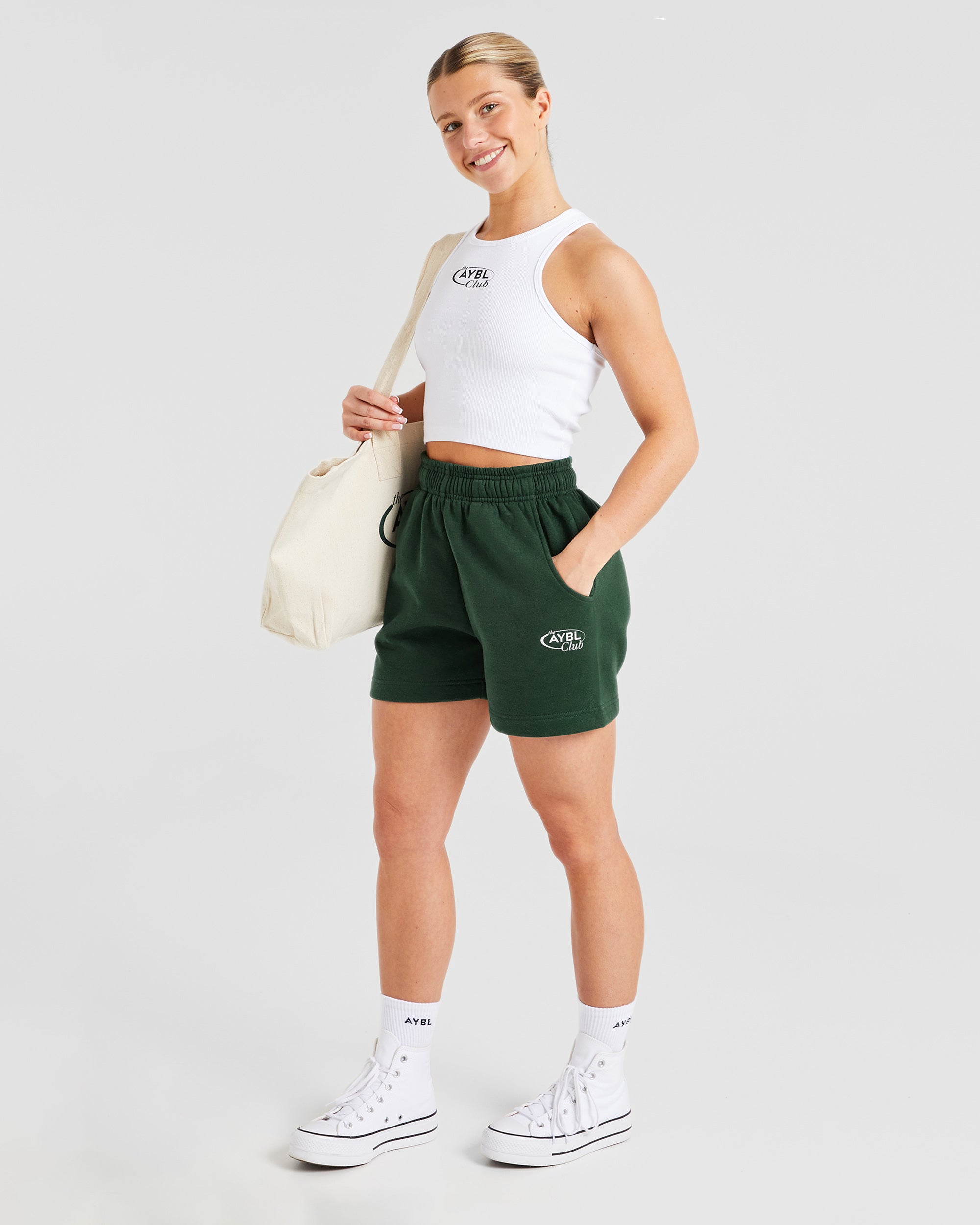 AYBL Club Shorts - Groen/Sand