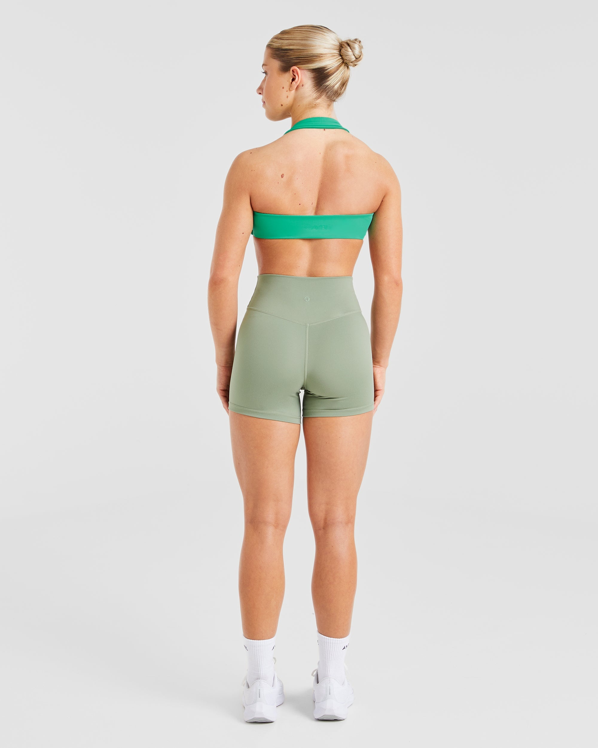 Essential Halterneck Sports Bra - Emerald Groen