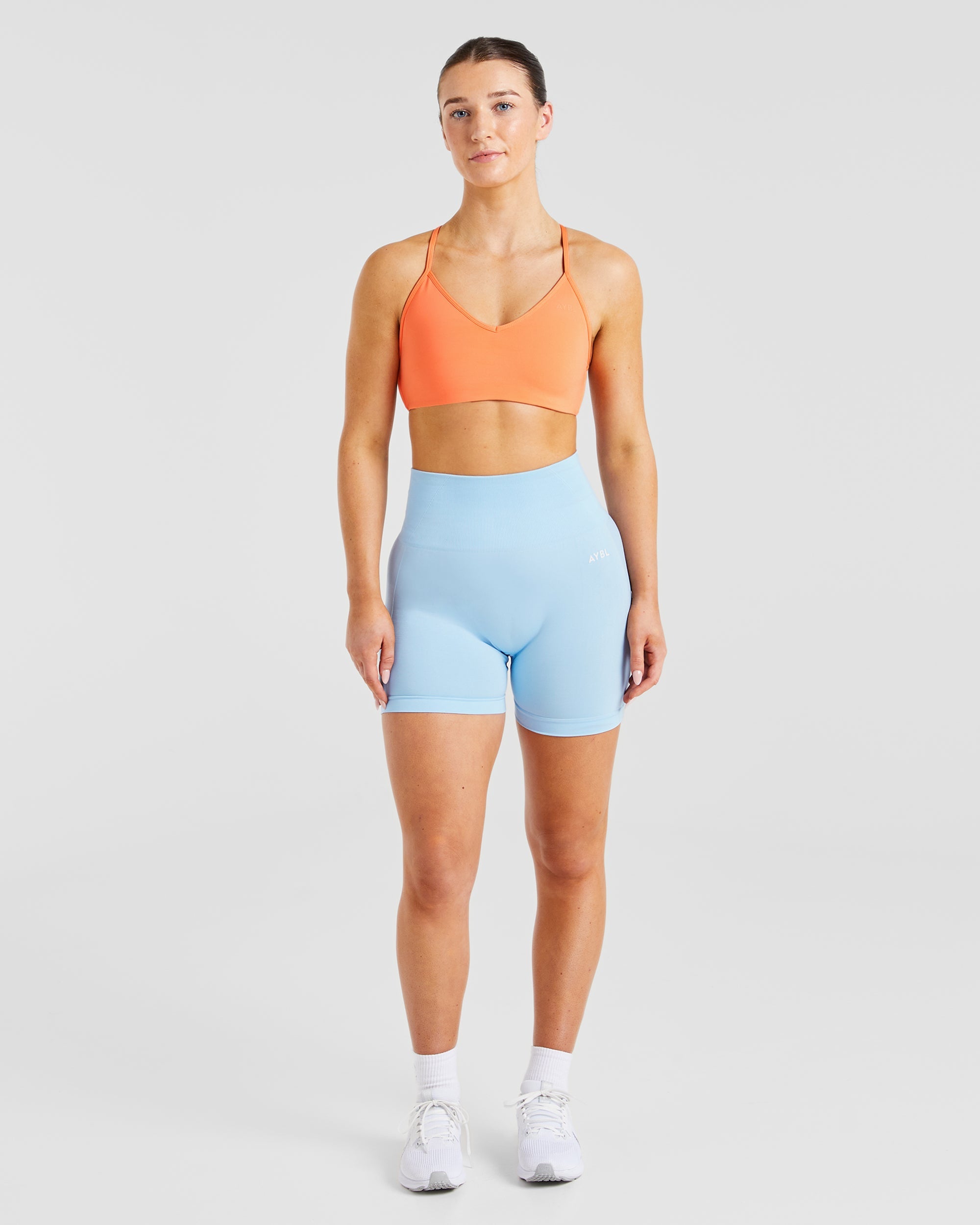 Essential Crossback Sports Bra - Papaja Oranje