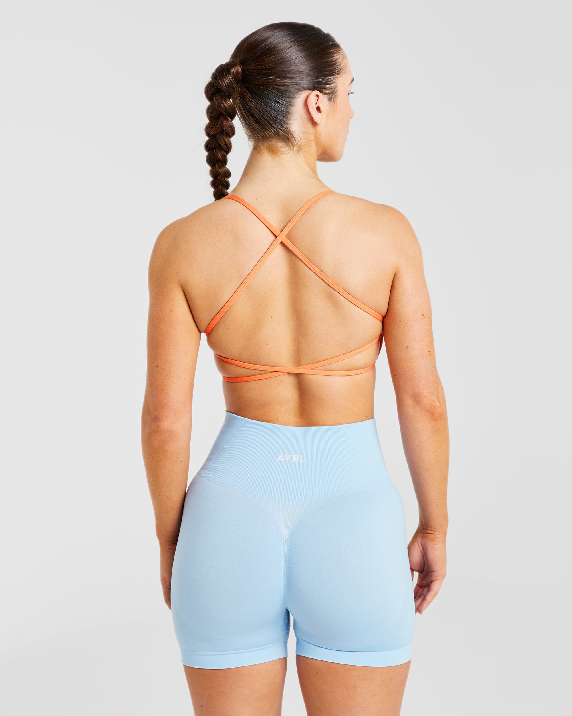 Essential Crossback Sports Bra - Papaja Oranje