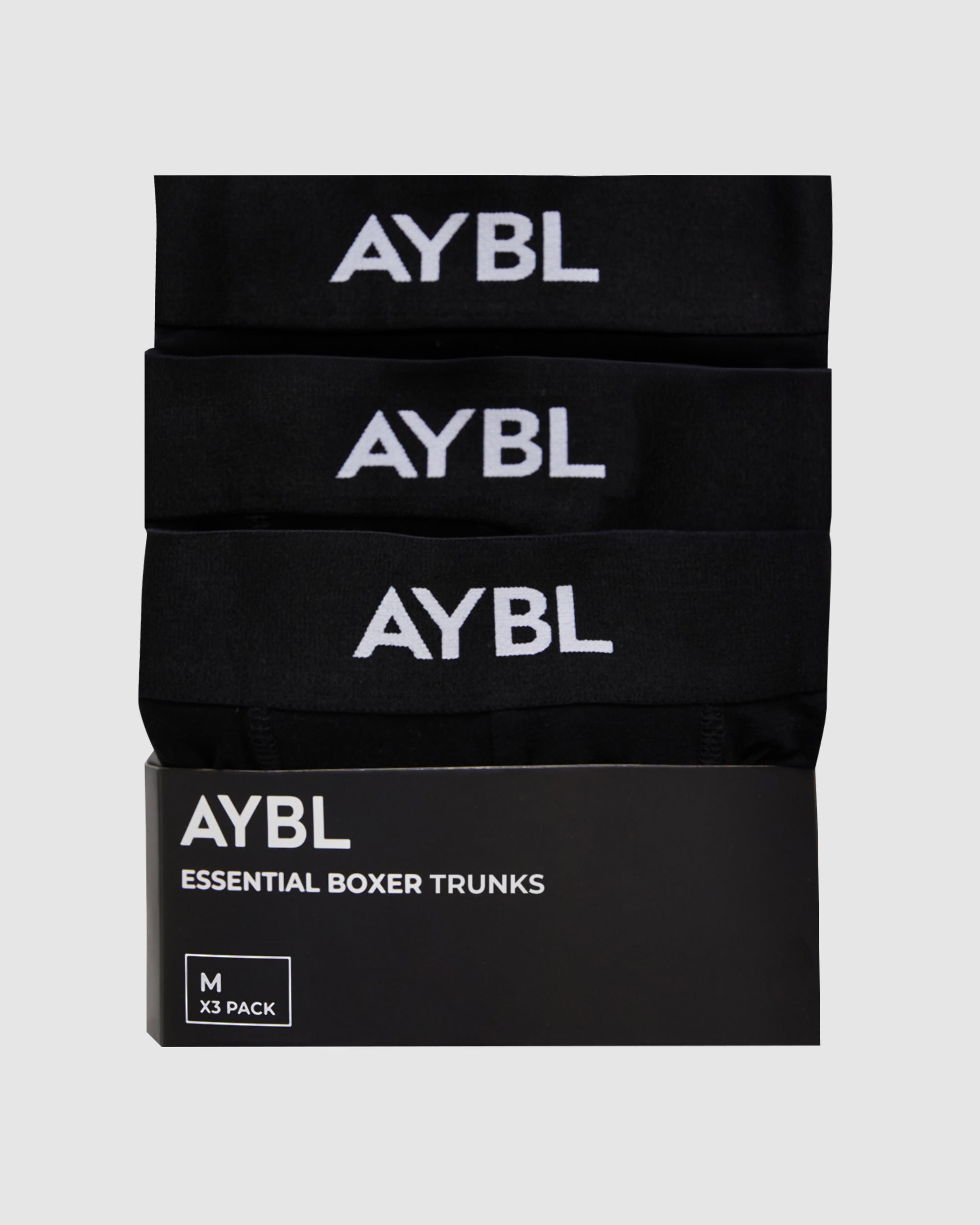 Essential Boxer Trunk (3 pack) - Zwart