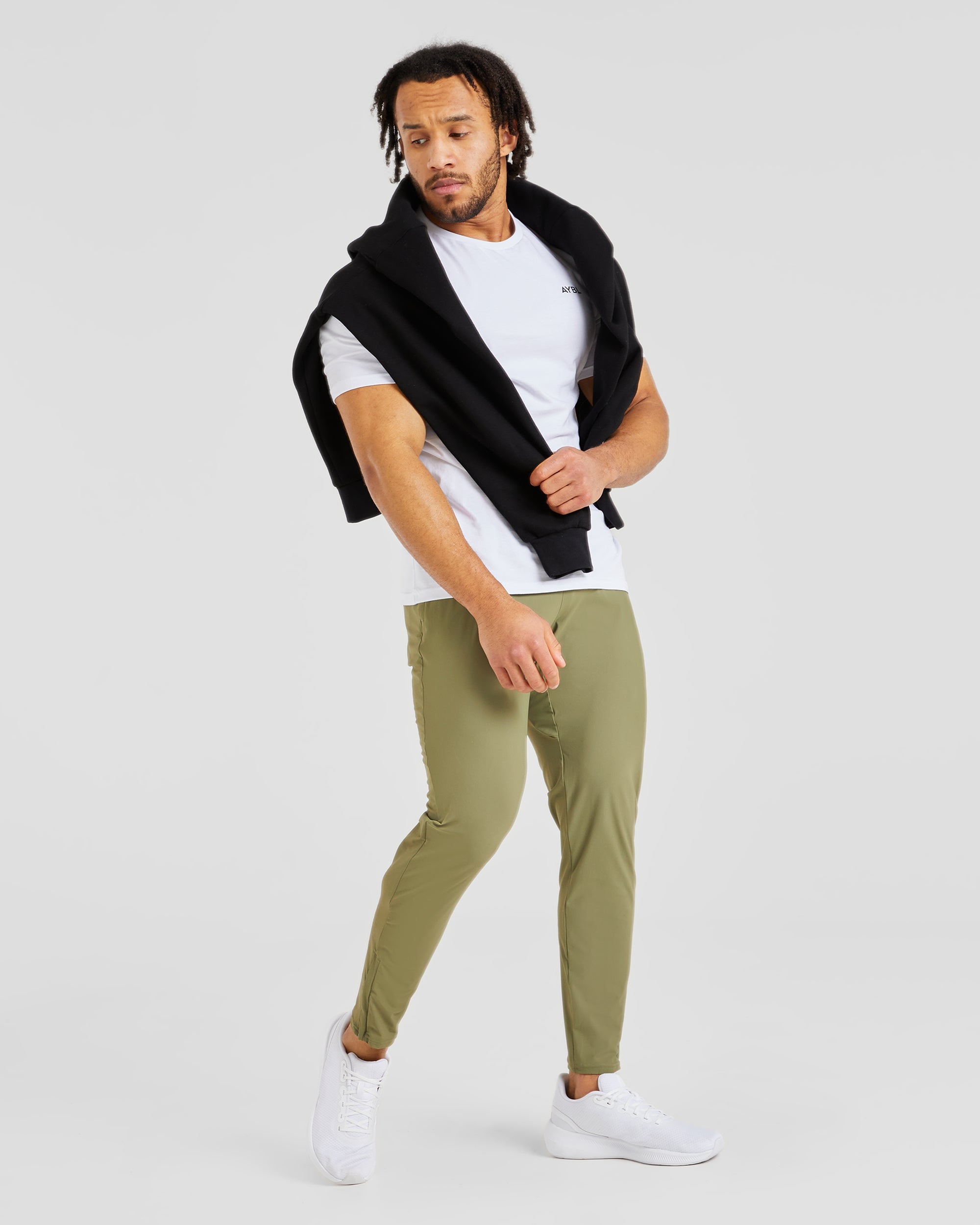 Ascend Zip Joggers - Olive Groen