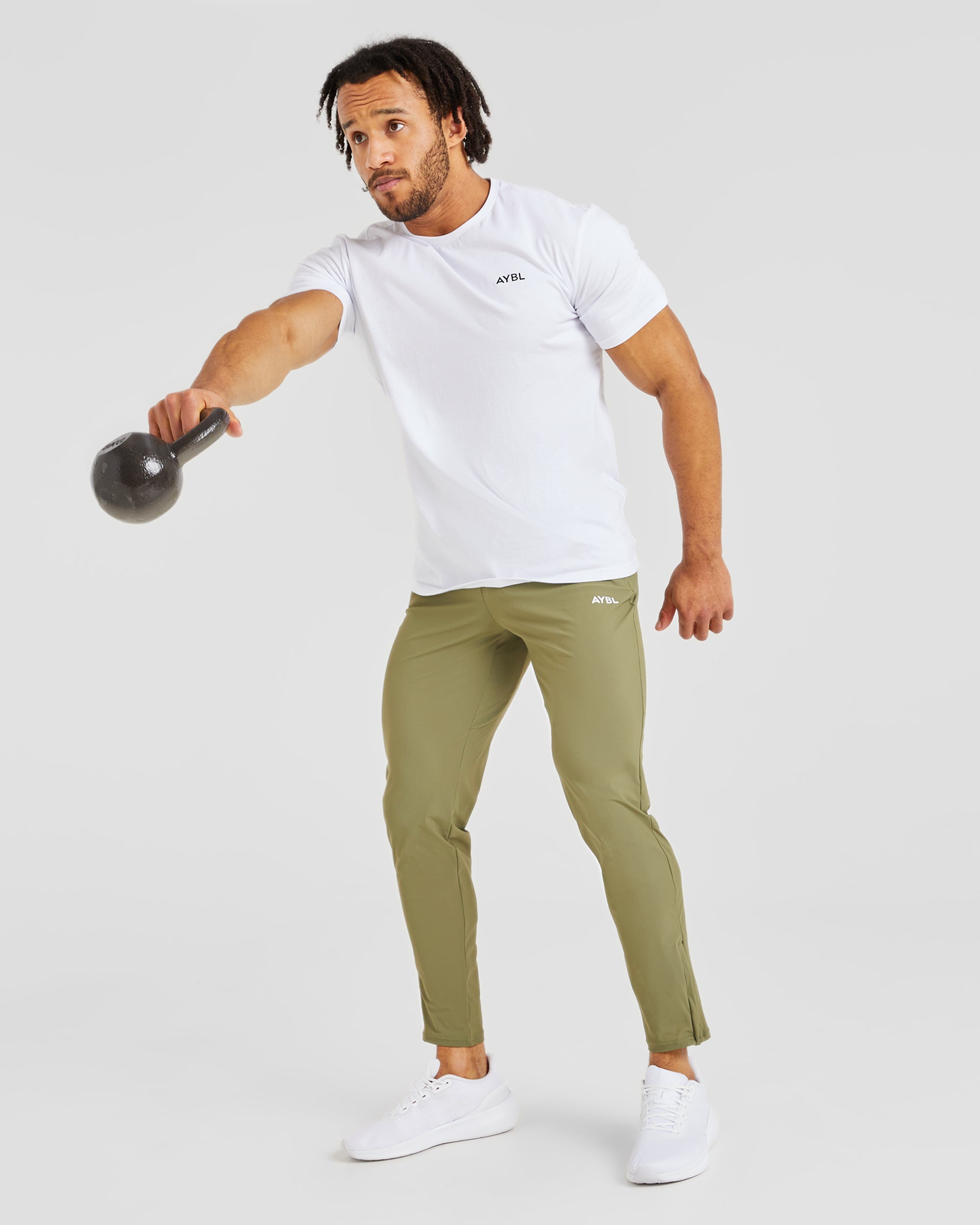 Ascend Zip Joggers - Olive Groen