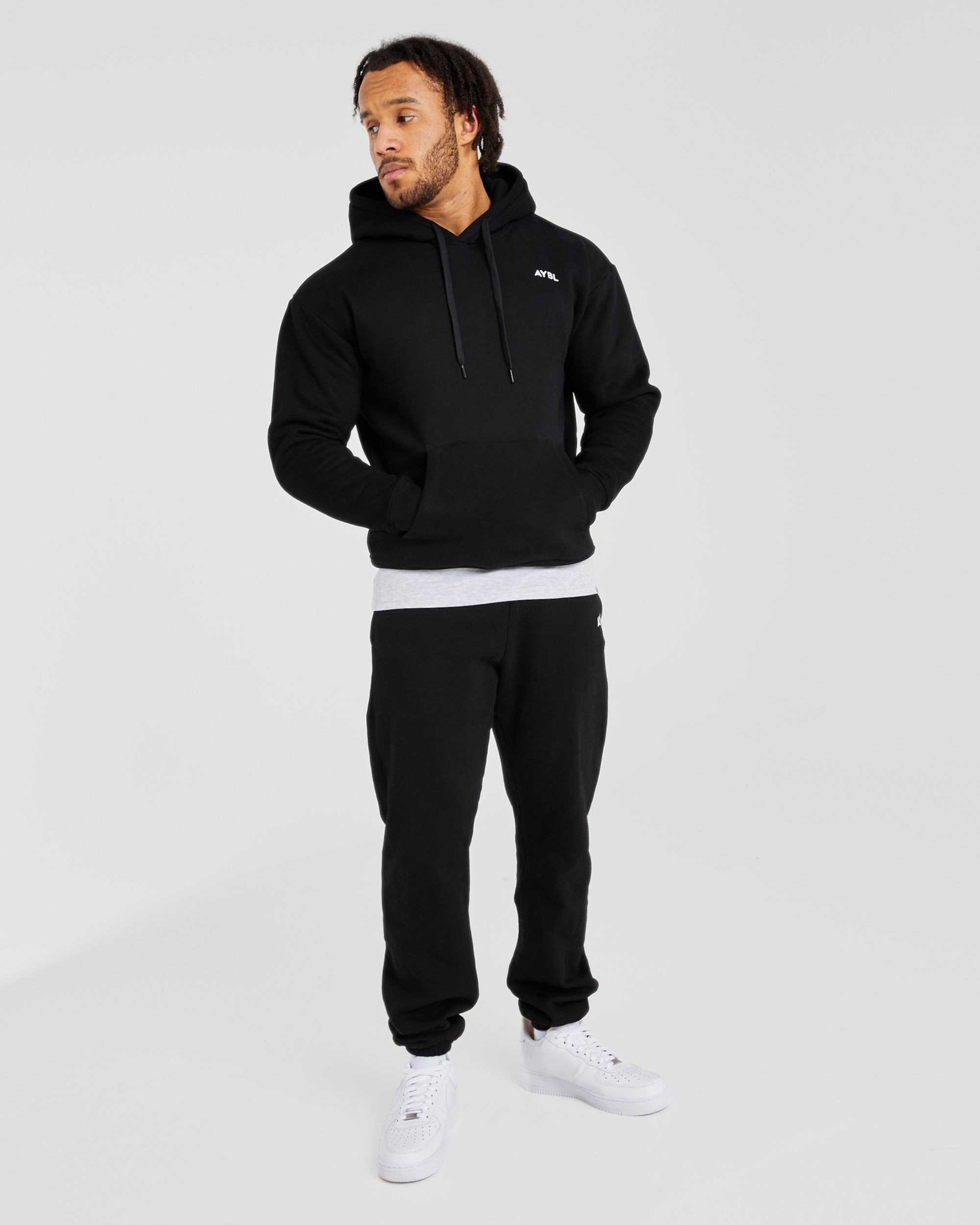 Essential Oversized Joggers - Zwart