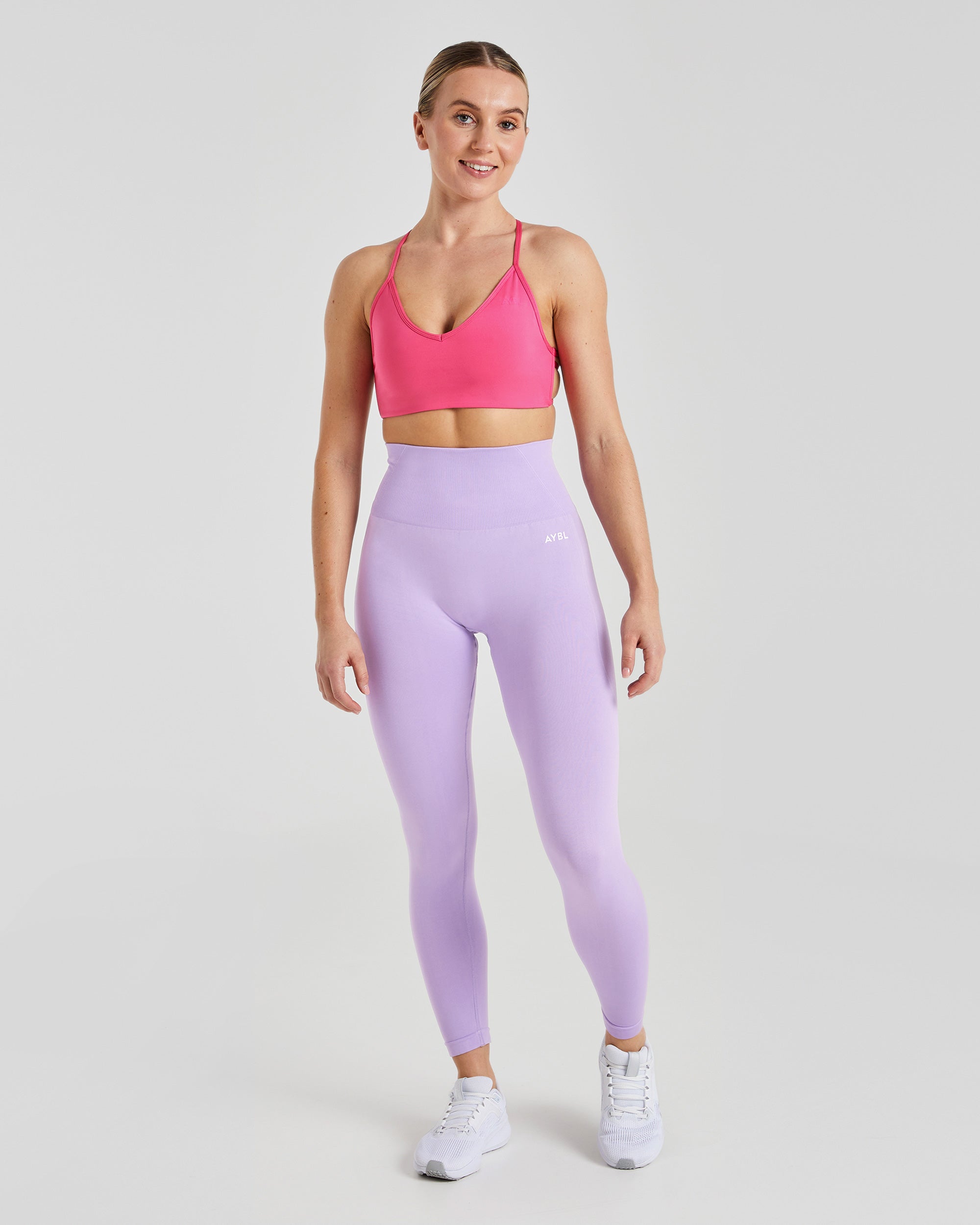 Essential Crossback Sports Bra - Warm Roze