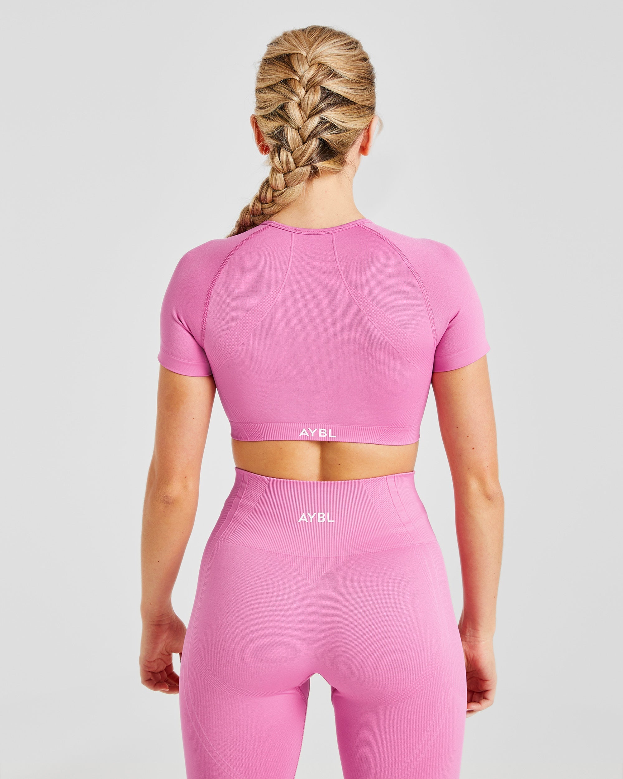 Balance V3 Seamless Crop Top - Bubblegum Roze