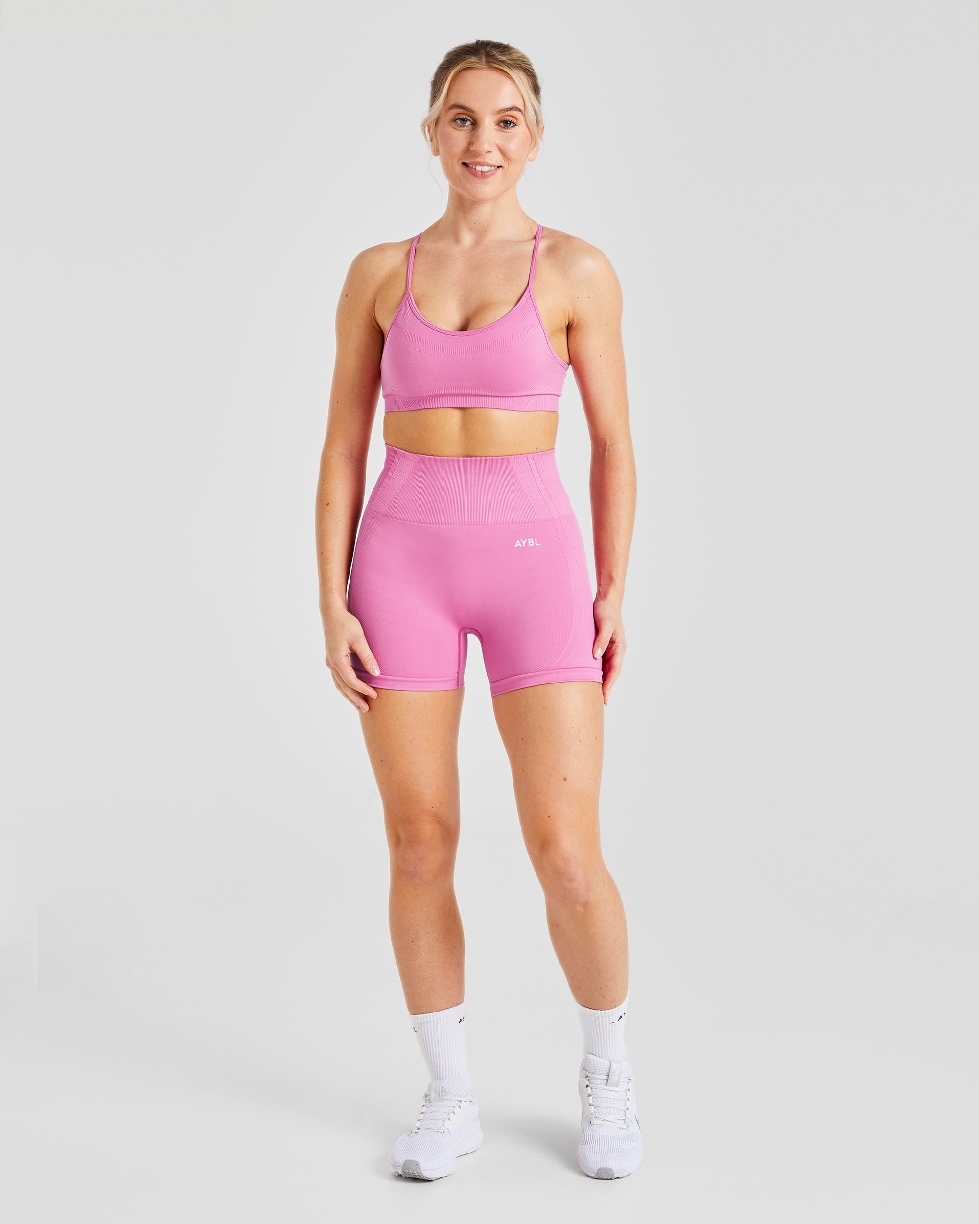 Balance V3 Seamless Strappy Sports Bra - Bubblegum Roze