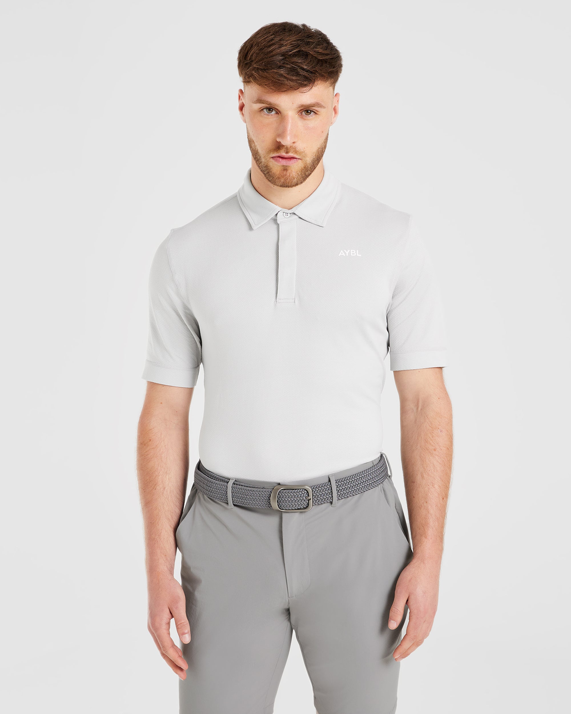 Performance Seamless Polo Shirt - Grijs