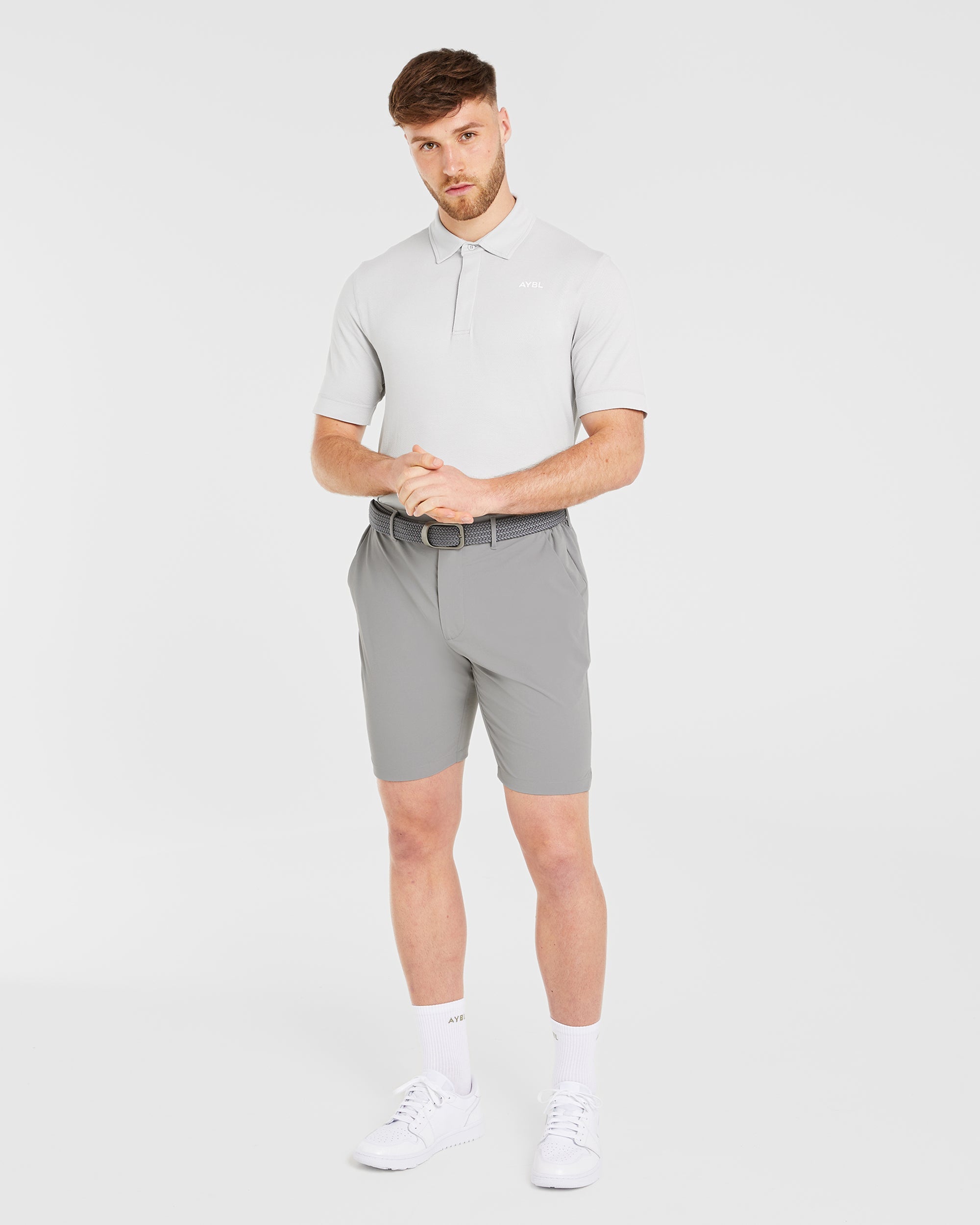 Performance Seamless Polo Shirt - Grijs