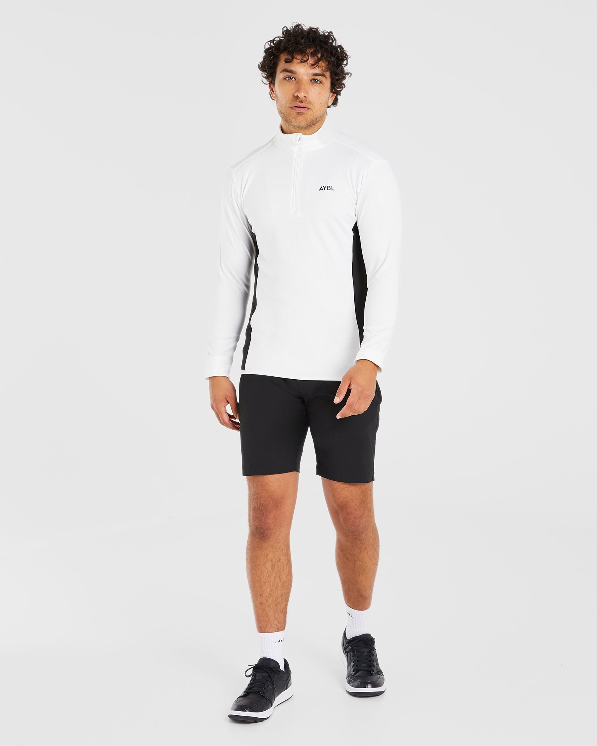 Performance 1/4 Zip Pullover - Wit