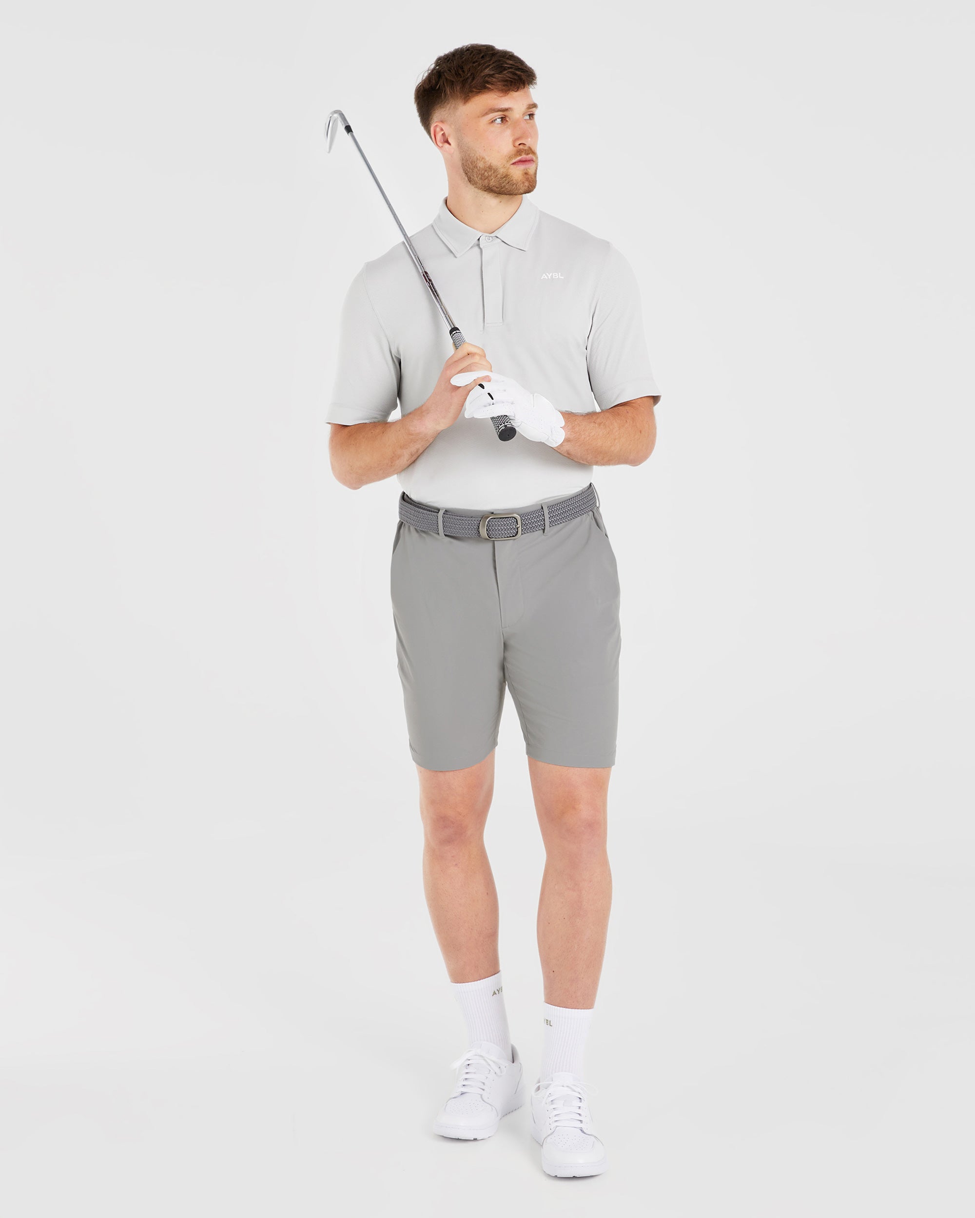 Performance Seamless Polo Shirt - Grijs