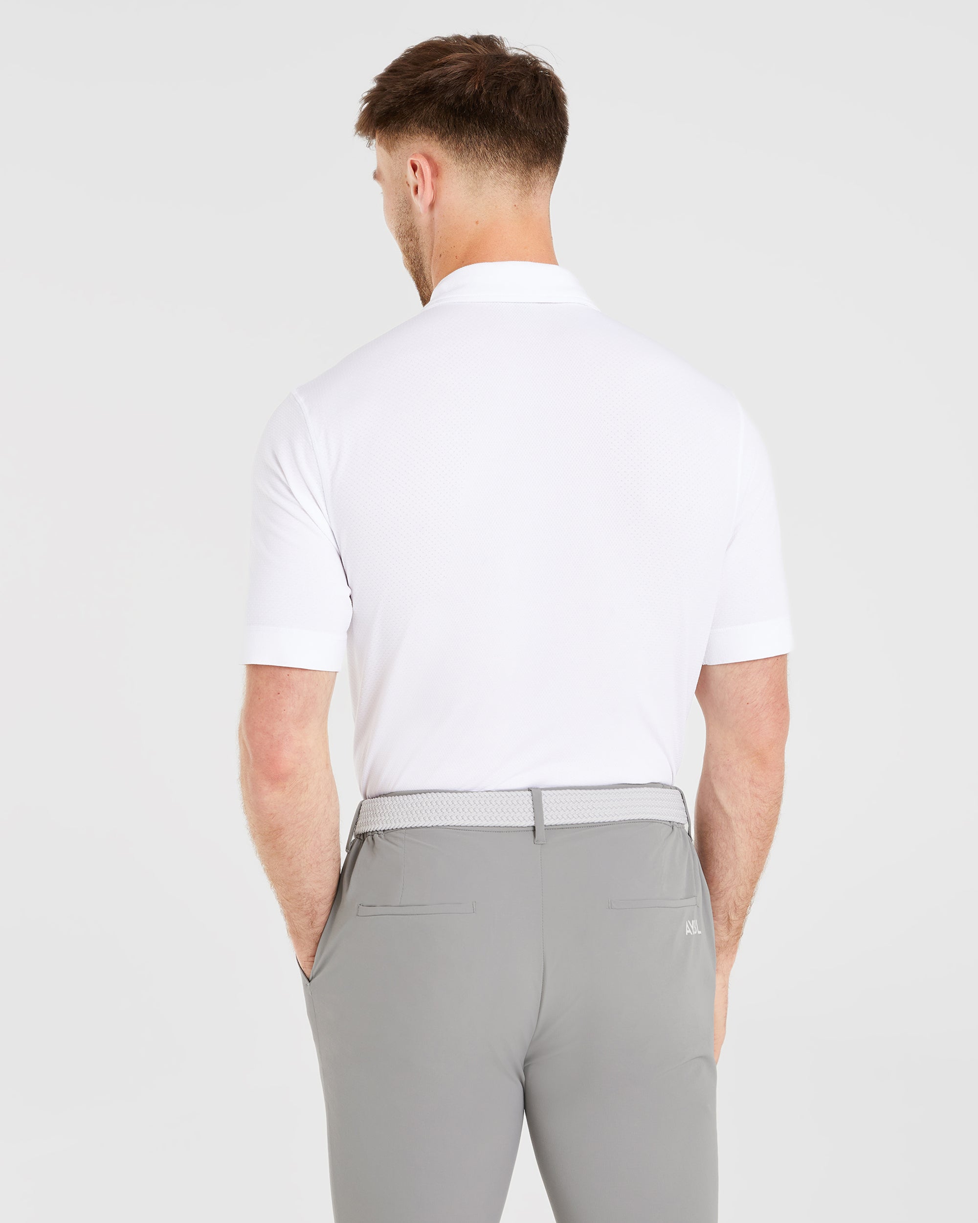 Performance Seamless Polo Shirt - Wit