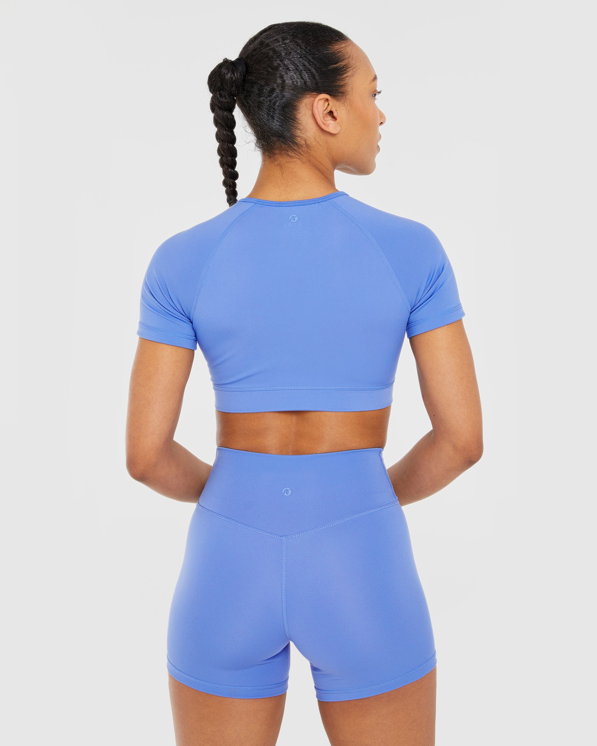 Staple Crop Top - Cobalt Blauw