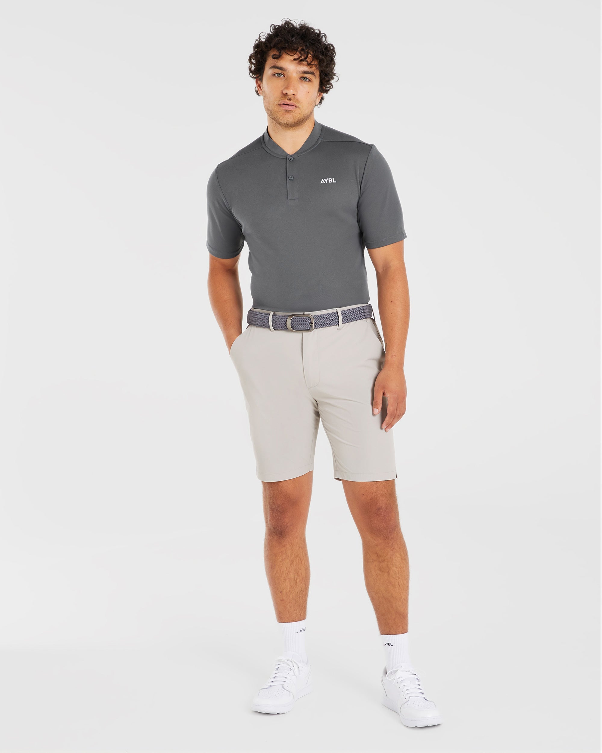 Performance Shorts - Stone Grijs