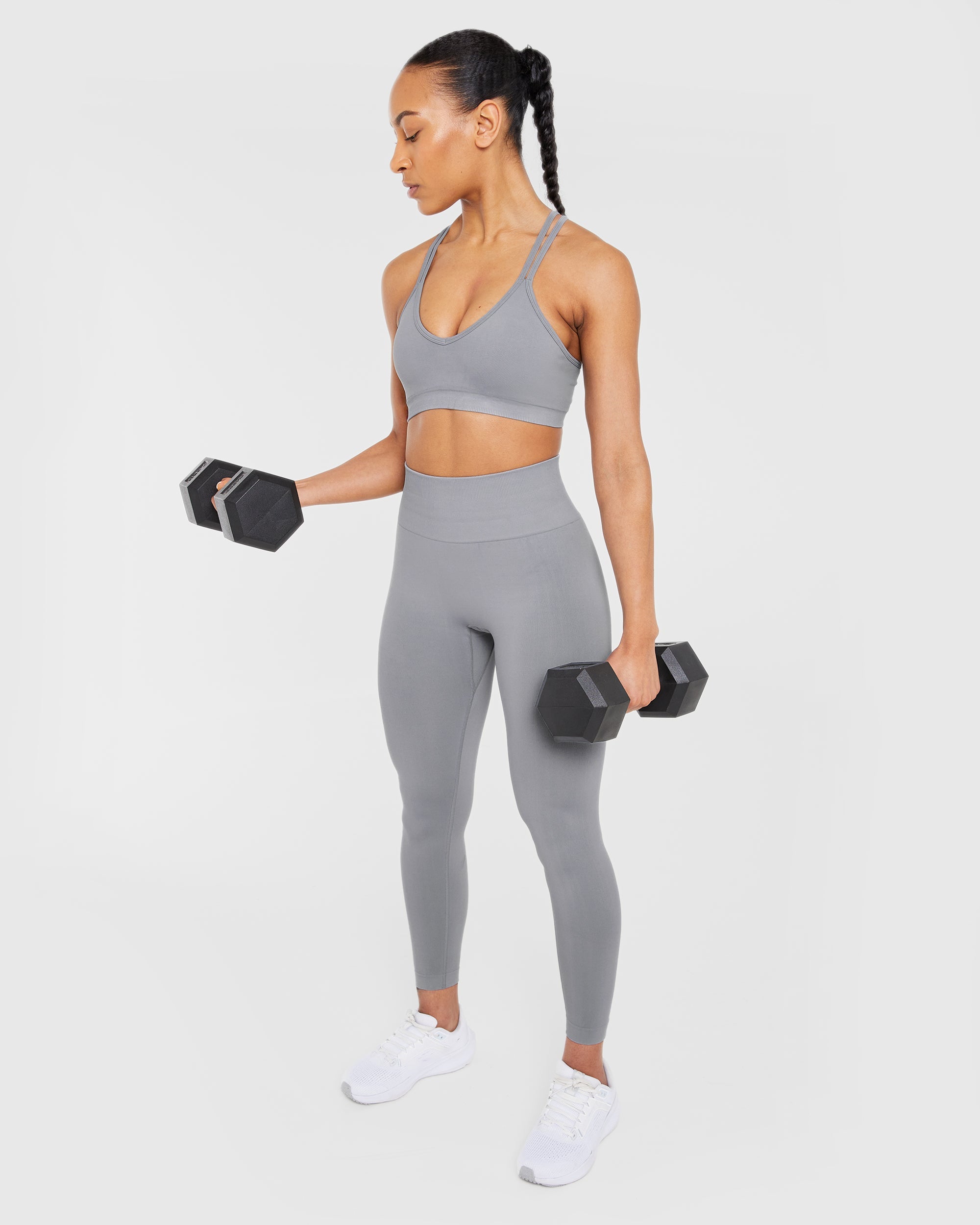 Power Seamless Sports Bra - Grijs