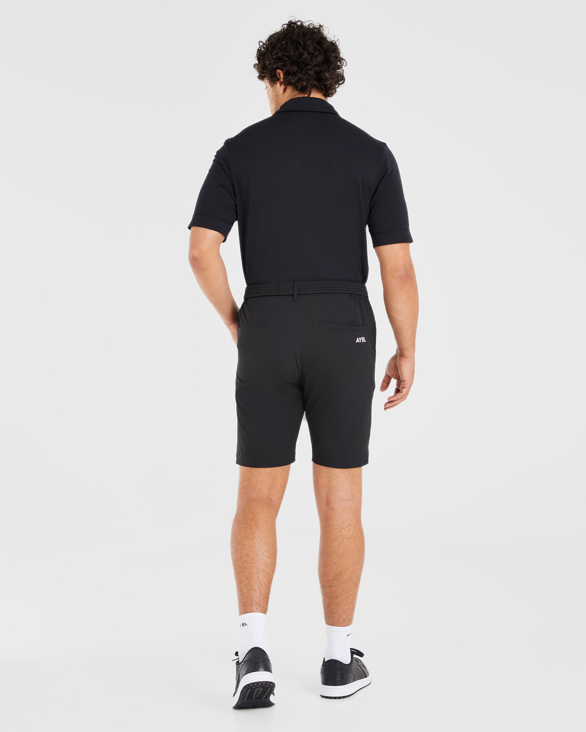 Performance Seamless Polo Shirt - Zwart